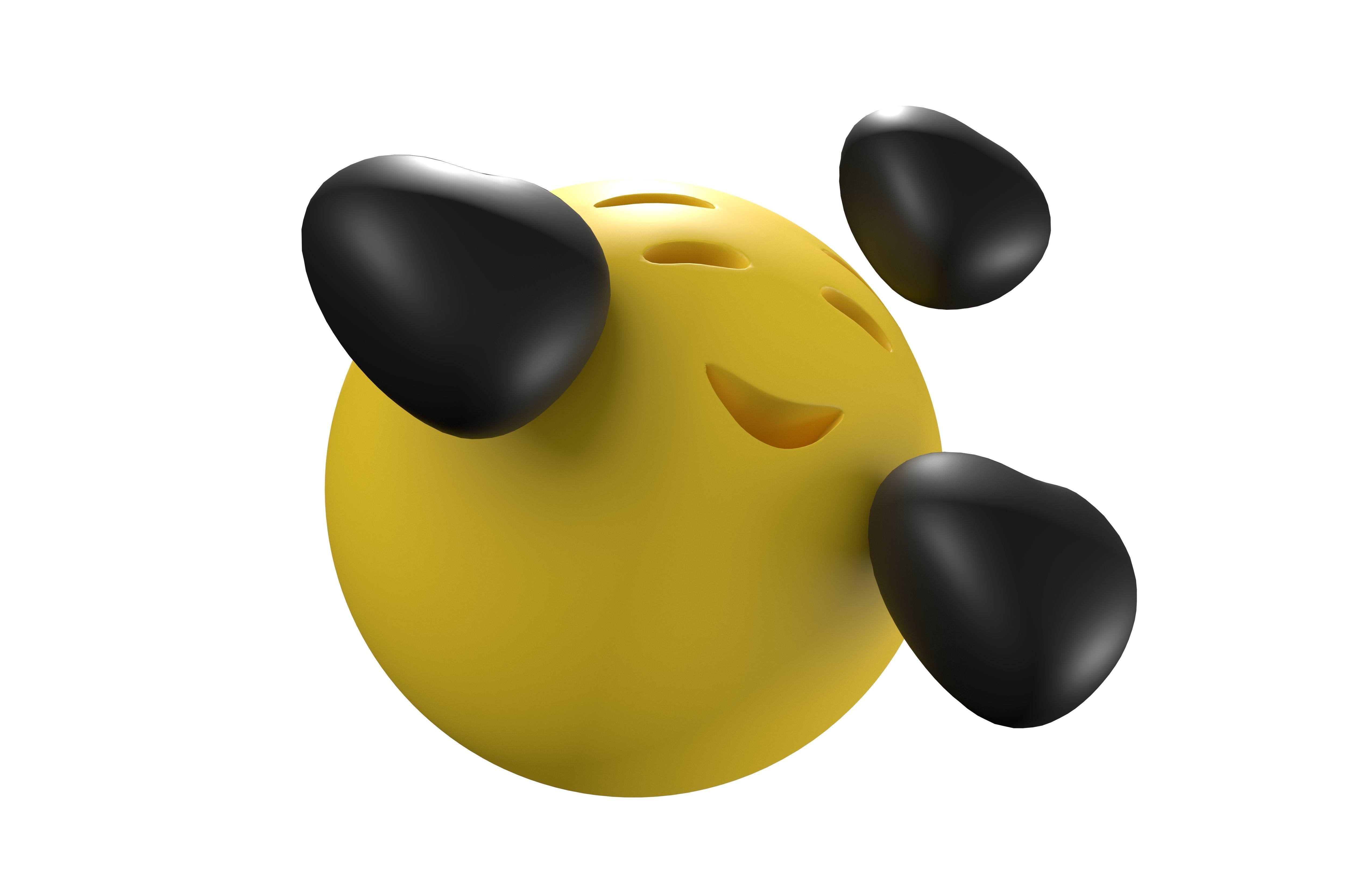 Smiling Face With Hearts 08 Low-poly 3D model_2