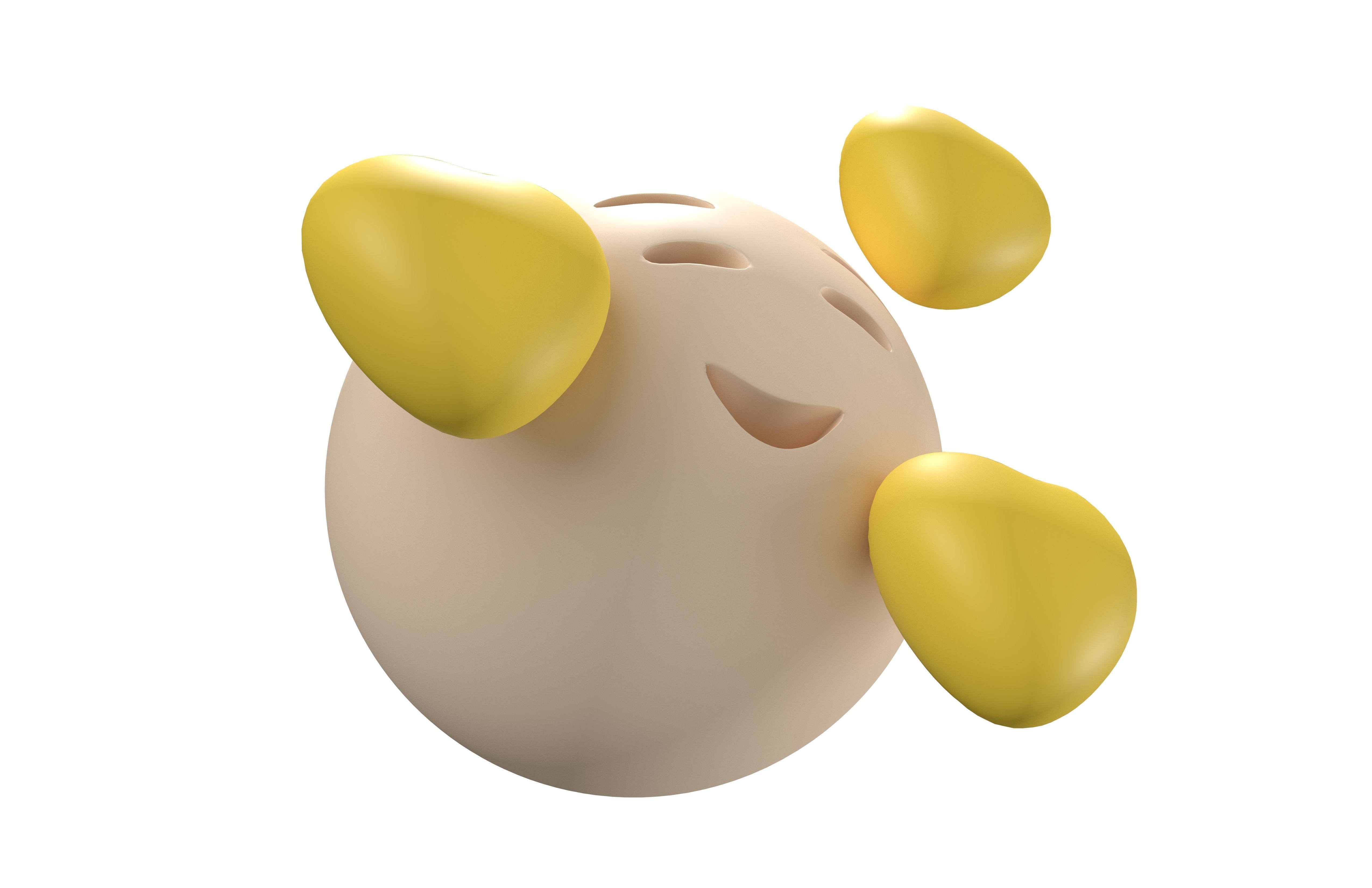 Smiling Face With Hearts 12 Low-poly 3D model_2