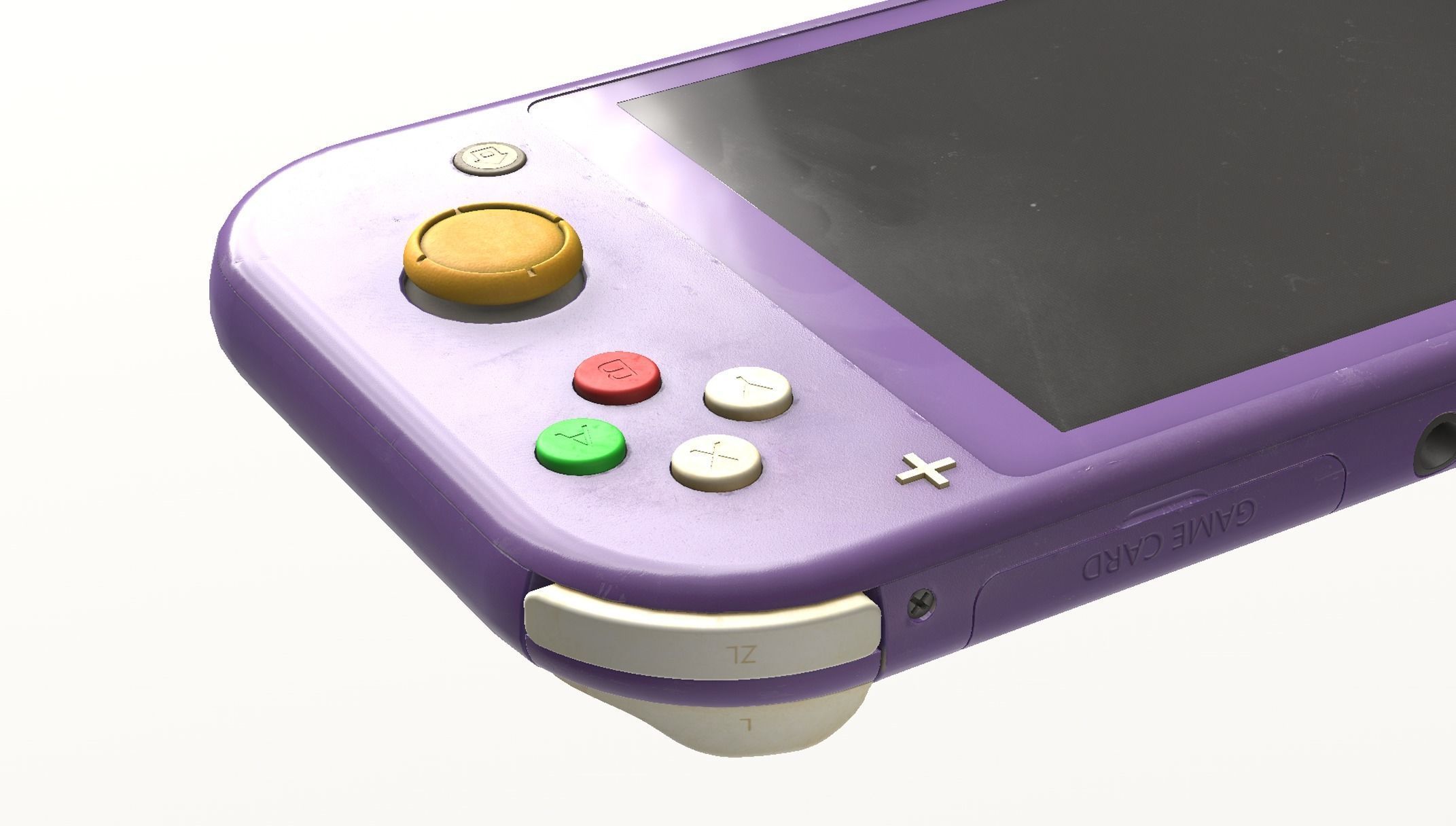 Nintendo Switch Lite - realistically wear and tear Low-poly 3D model_8
