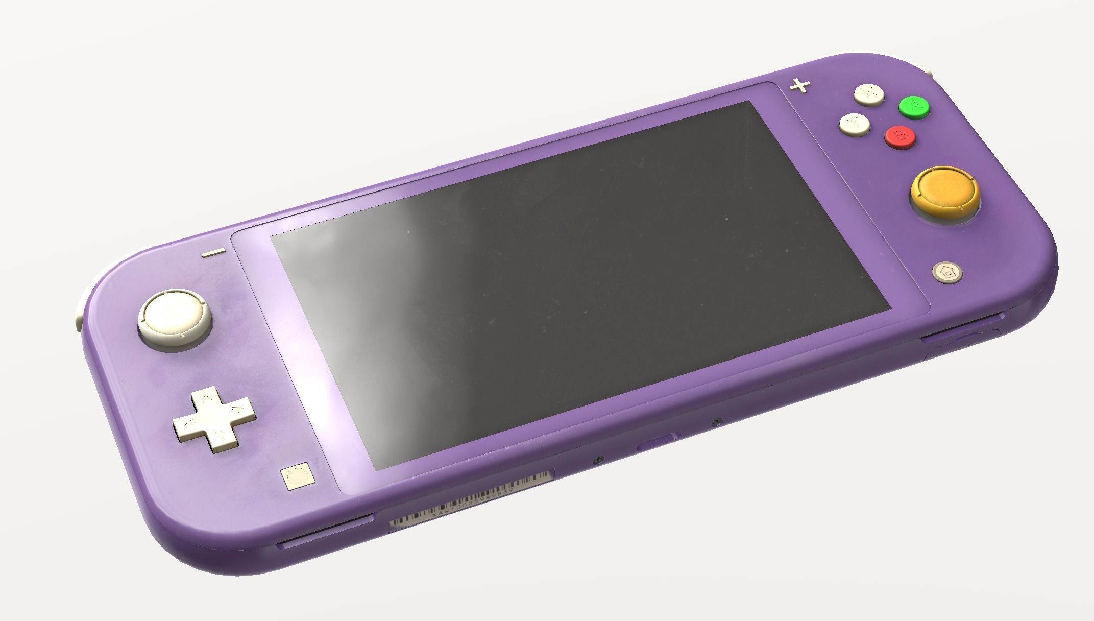 Nintendo Switch Lite - realistically wear and tear Low-poly 3D model_9