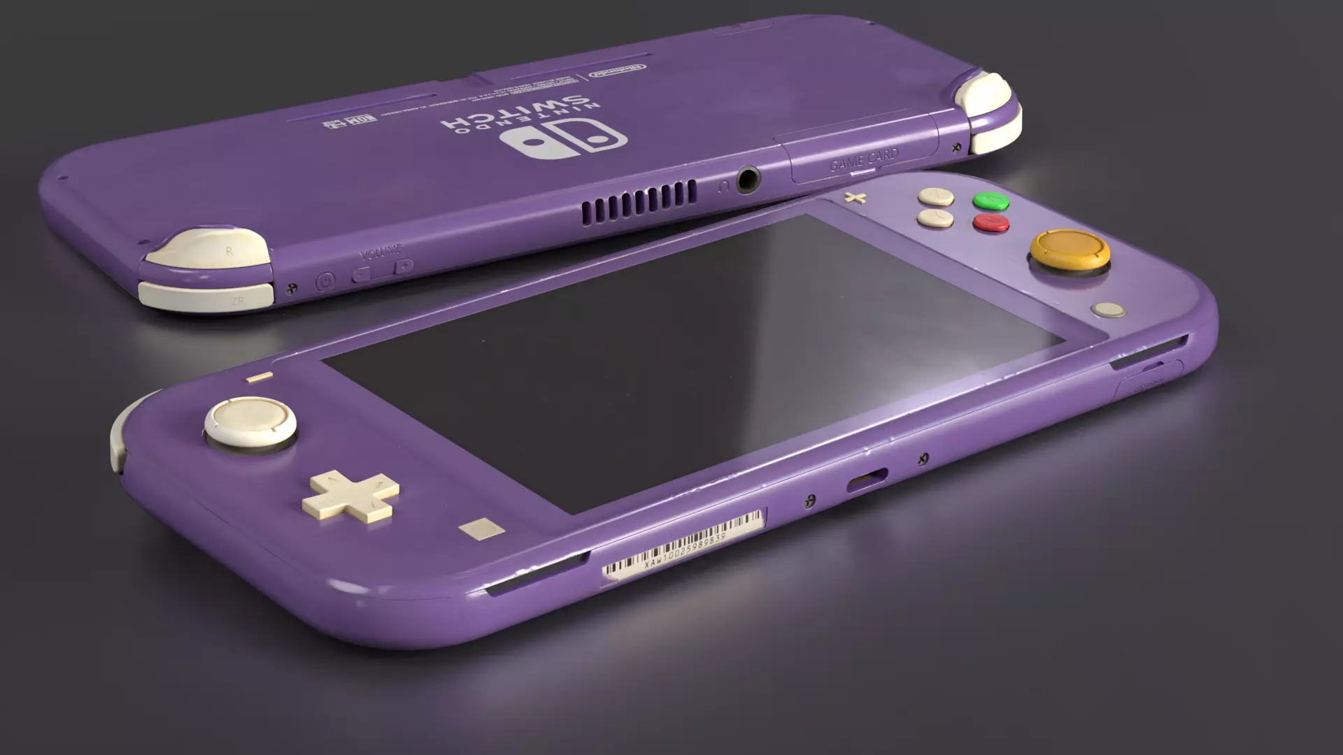 Nintendo Switch Lite - realistically wear and tear Low-poly 3D model_0