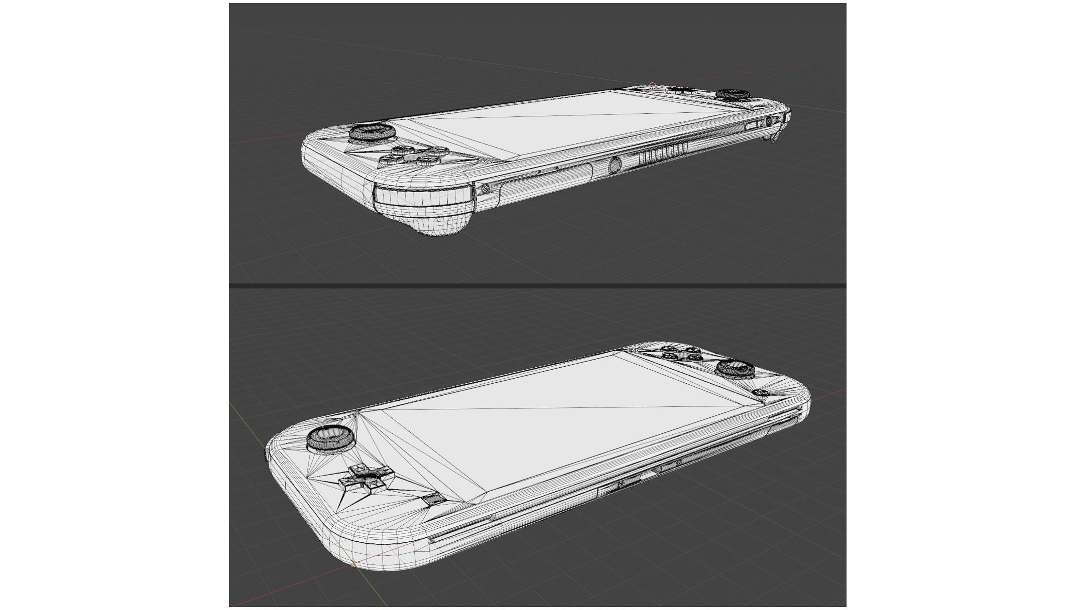 Nintendo Switch Lite - realistically wear and tear Low-poly 3D model_10