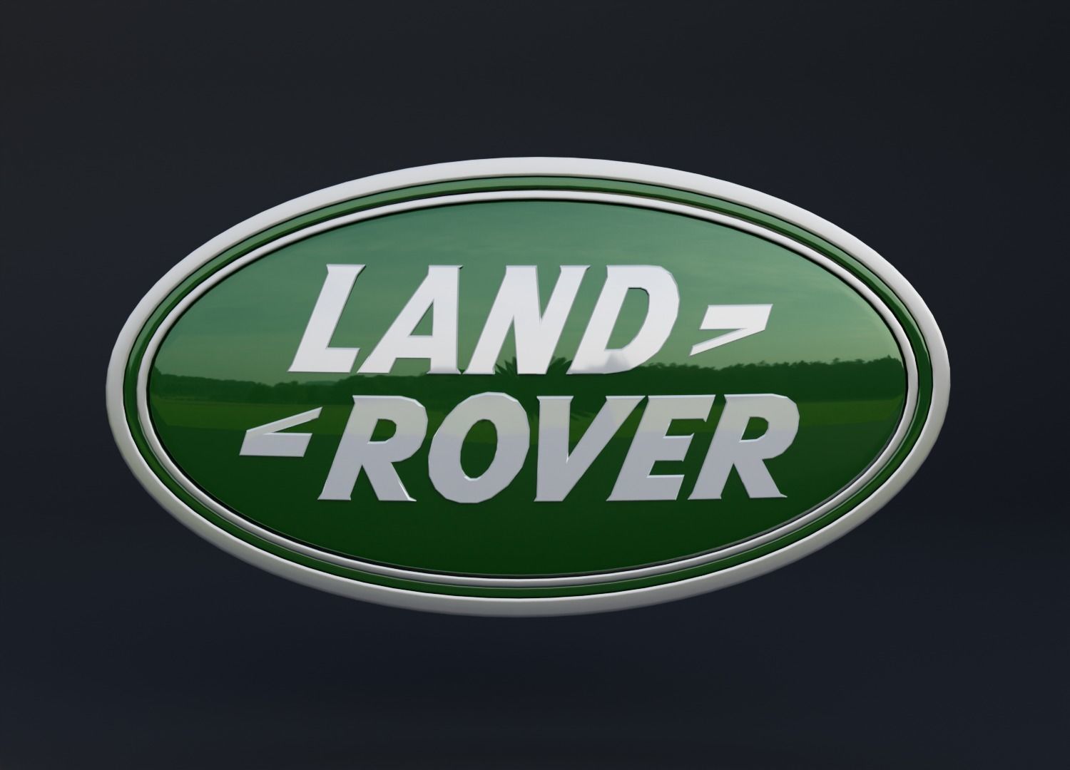 Land Rover Emblem Low-poly 3D model_4
