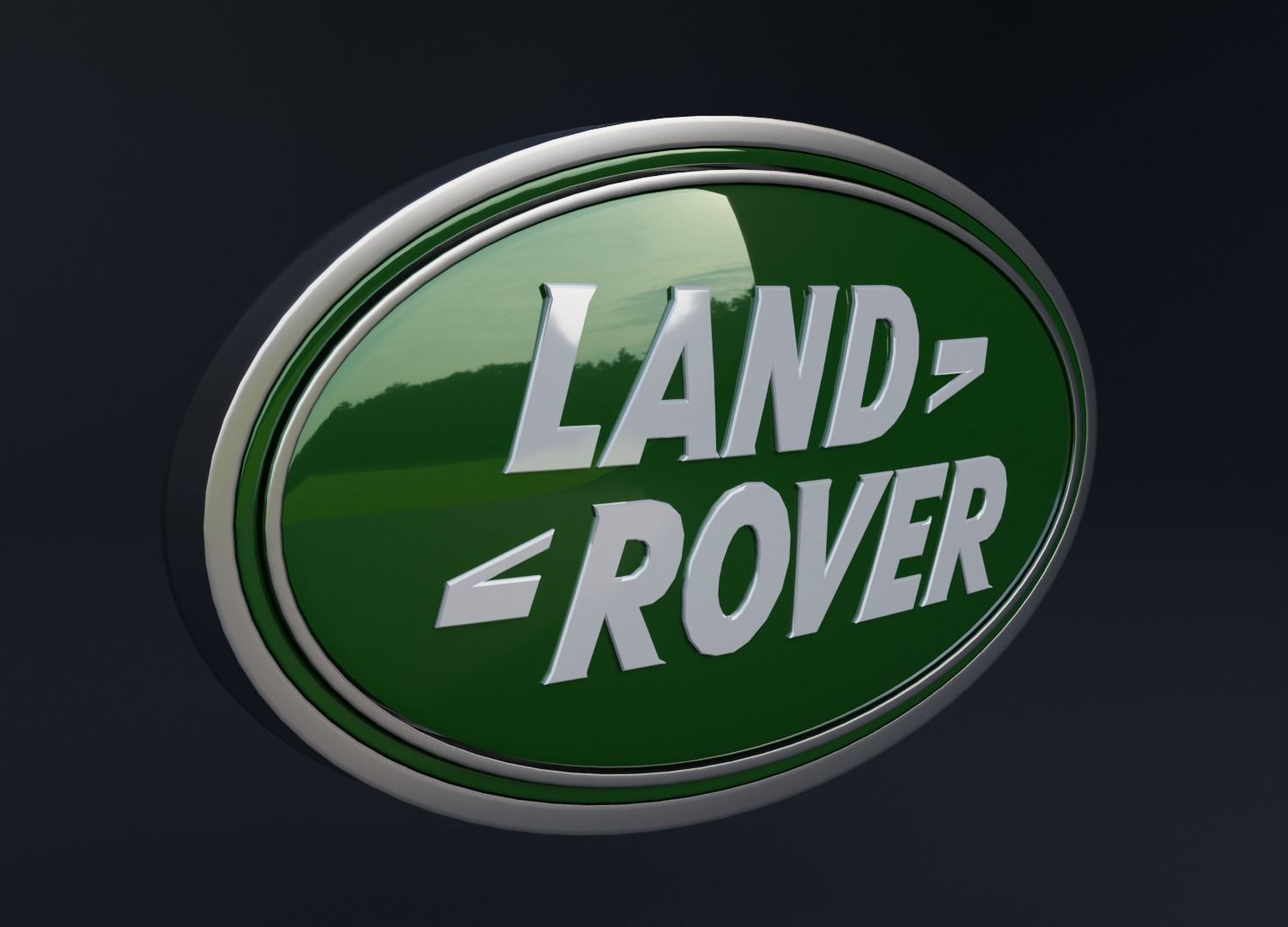 Land Rover Emblem Low-poly 3D model_9