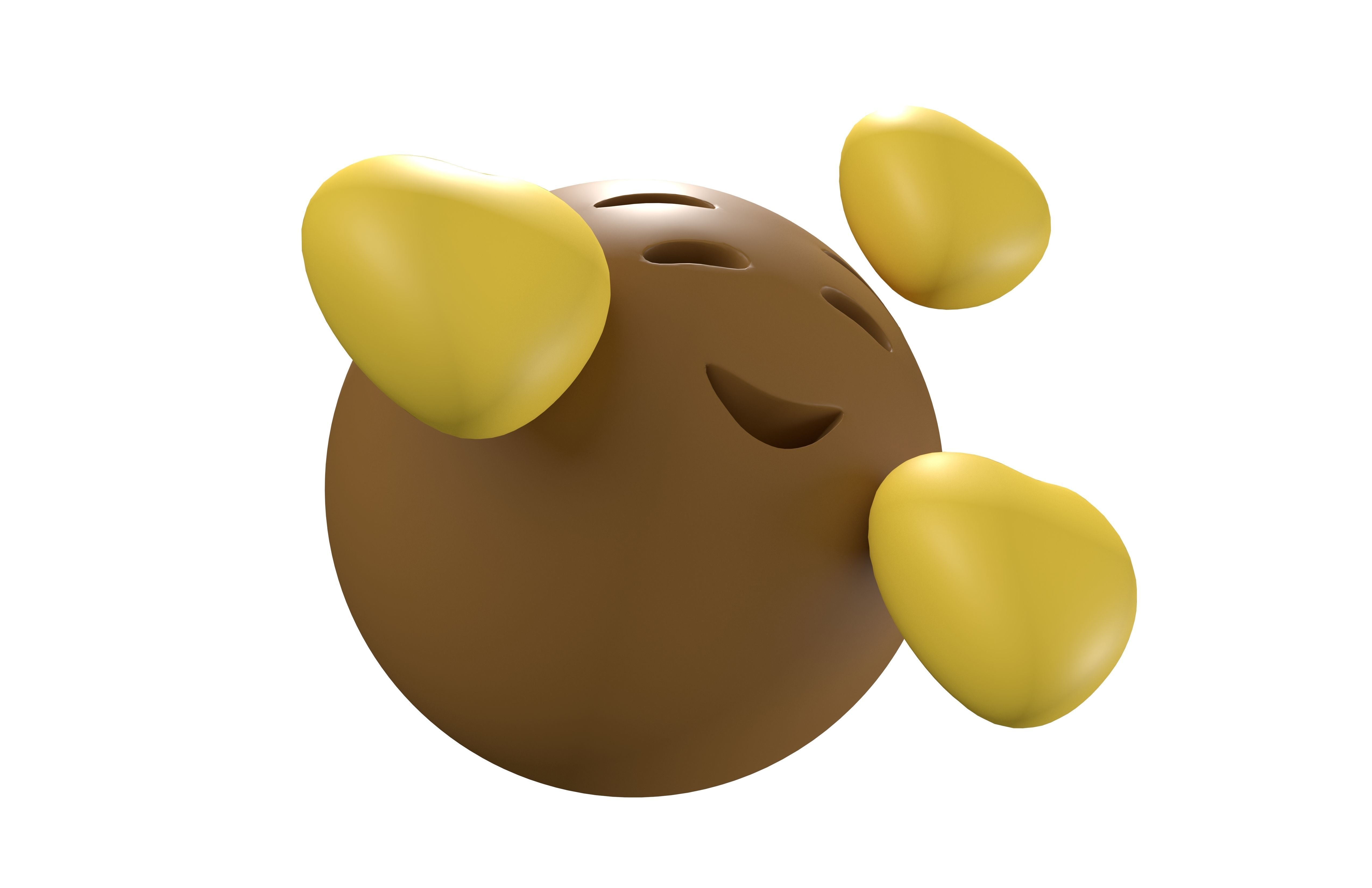 Smiling Face With Hearts 21 Low-poly 3D model_2