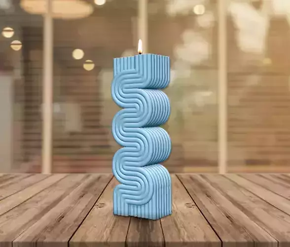 Irregular Candle Design 3D print model