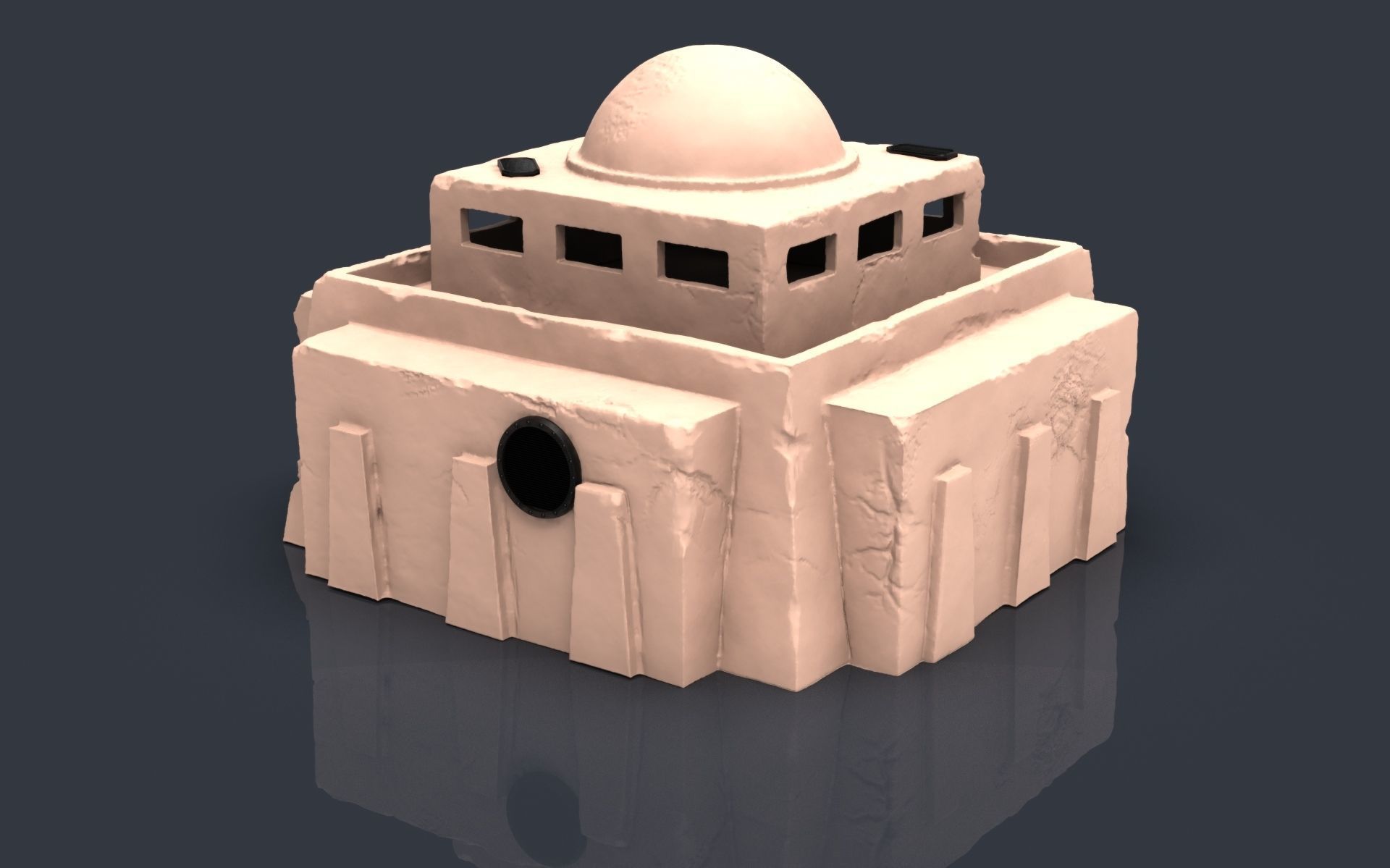 Star wars tatooine buldings LEGION 3D print model_10