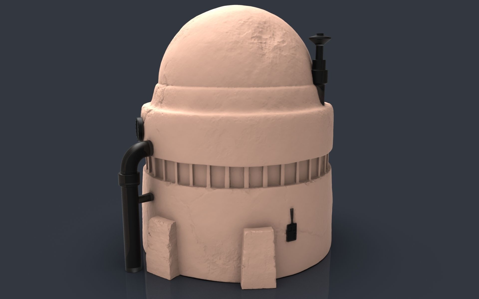 Star wars tatooine buldings LEGION 3D print model_41
