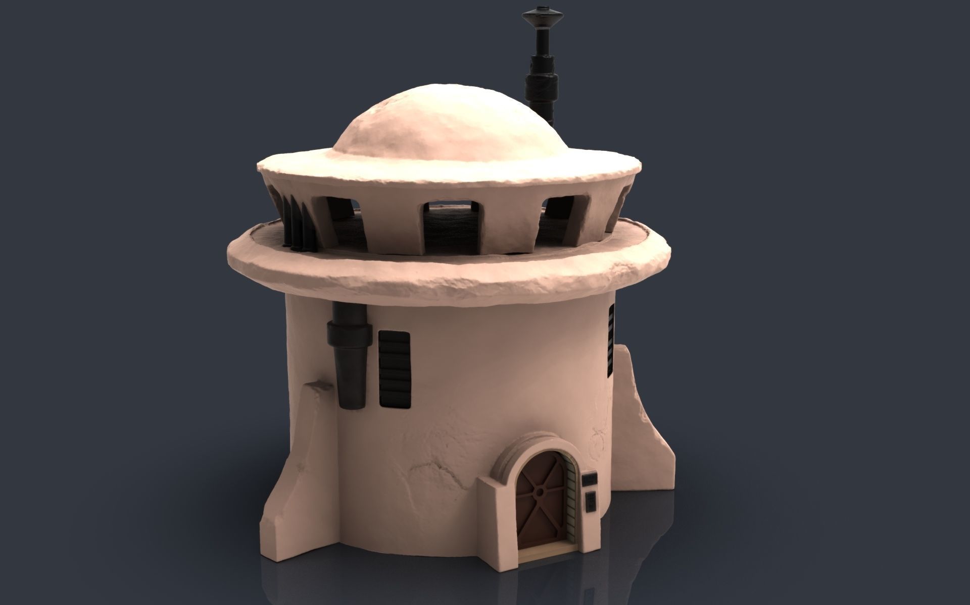Star wars tatooine buldings LEGION 3D print model_16