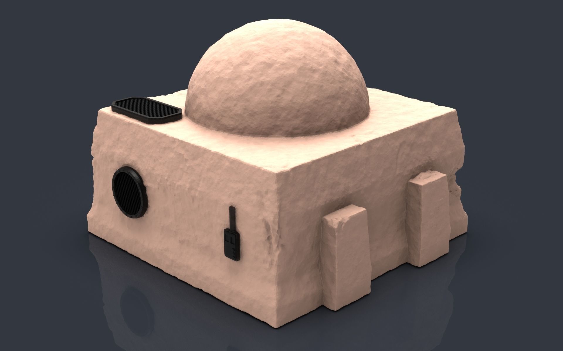 Star wars tatooine buldings LEGION 3D print model_4