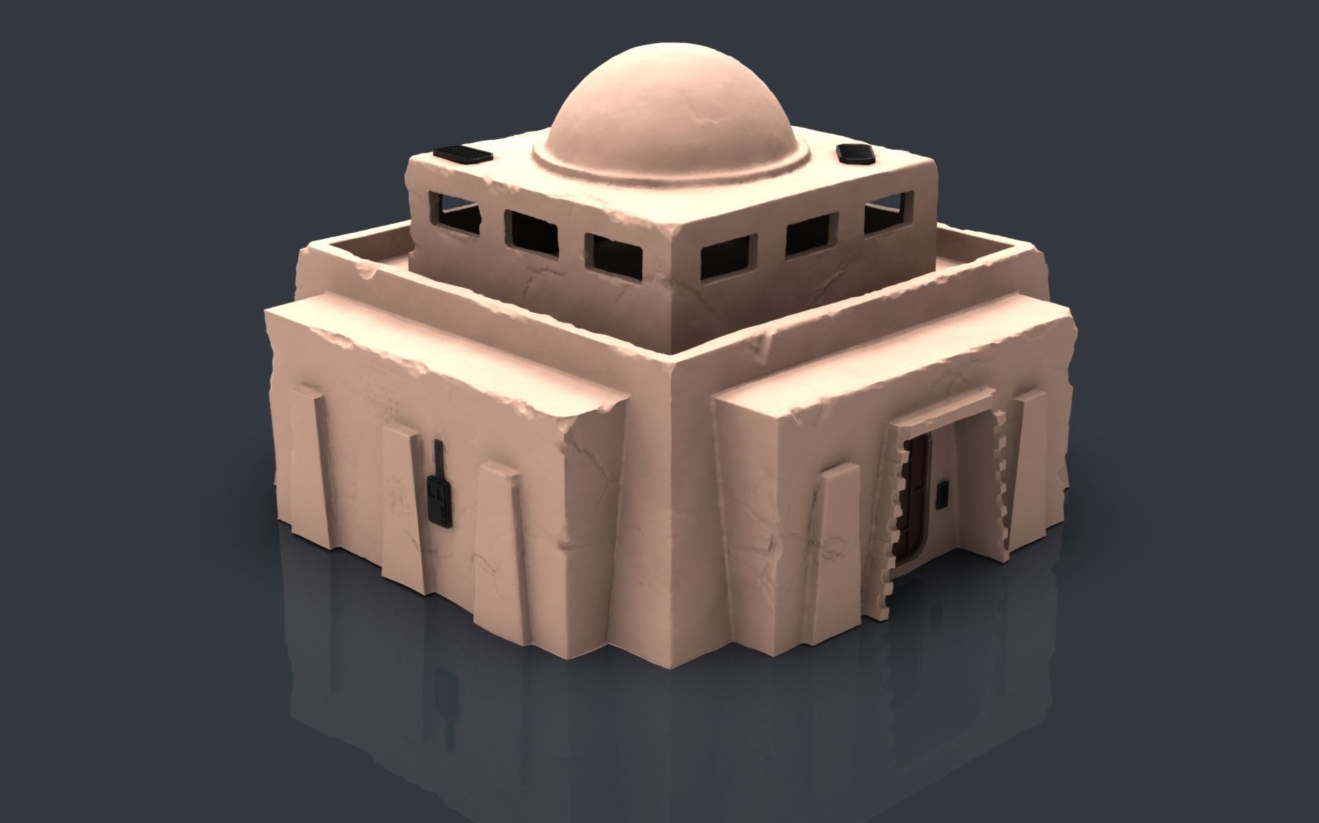 Star wars tatooine buldings LEGION 3D print model_12