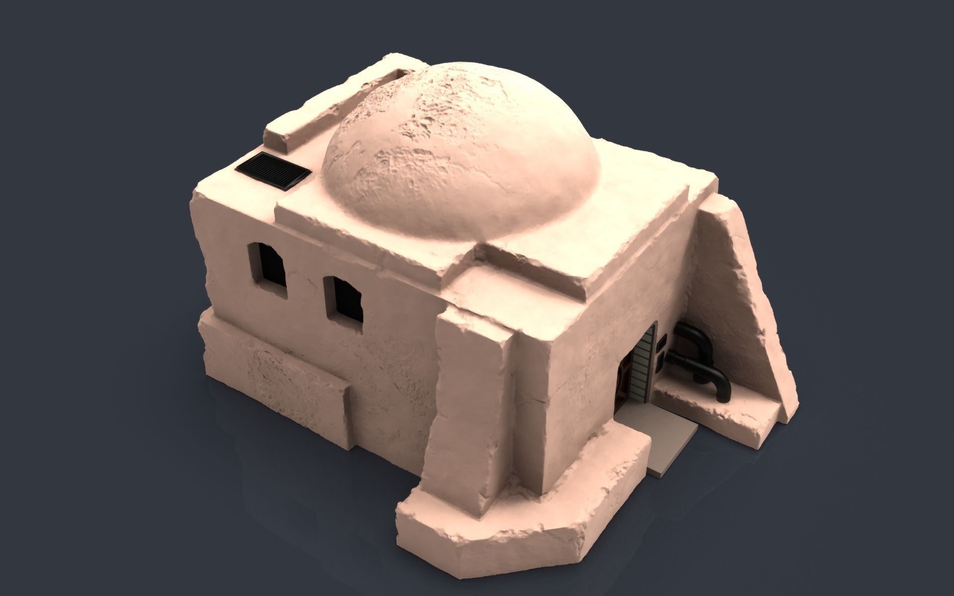 Star wars tatooine buldings LEGION 3D print model_37