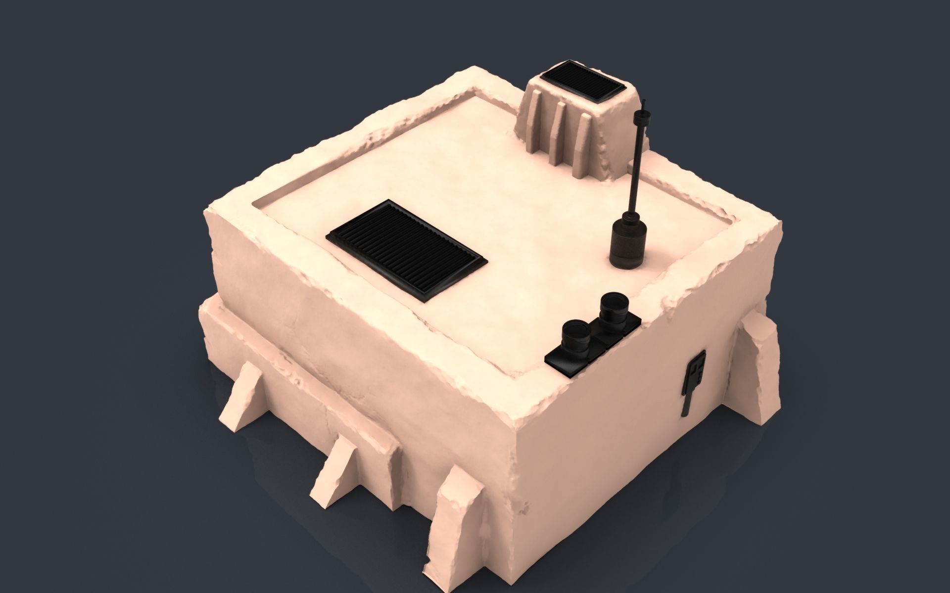 Star wars tatooine buldings LEGION 3D print model_26