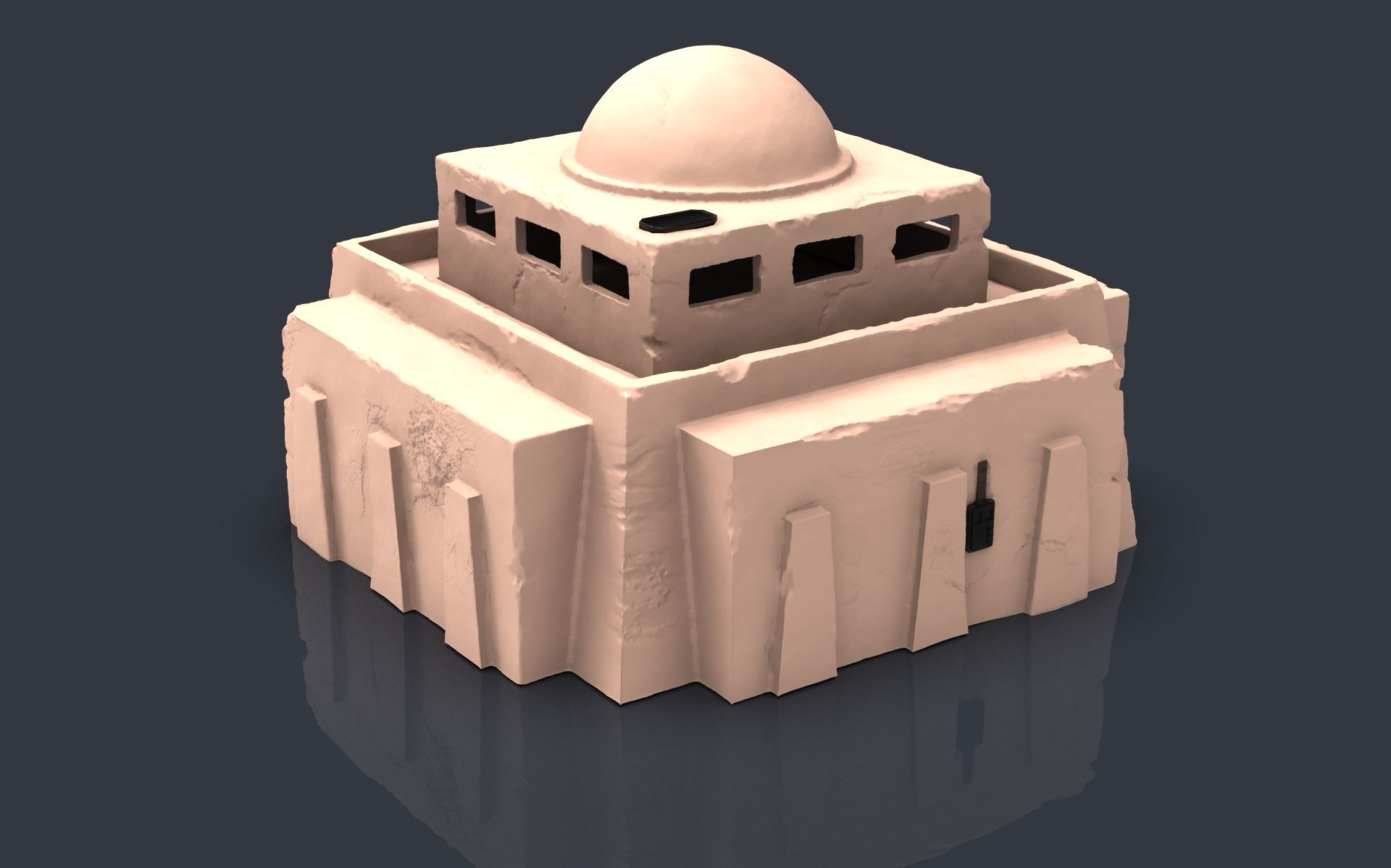 Star wars tatooine buldings LEGION 3D print model_11