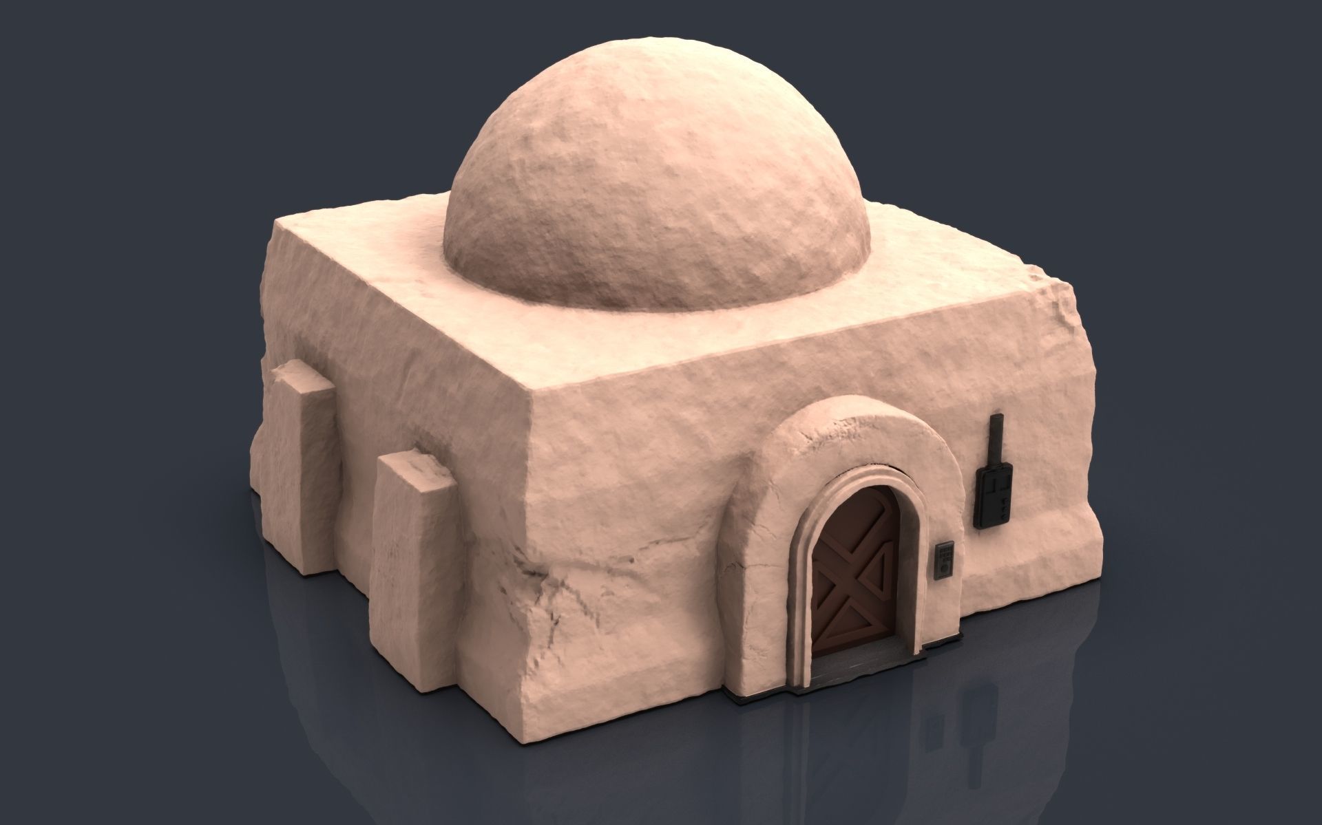 Star wars tatooine buldings LEGION 3D print model_2