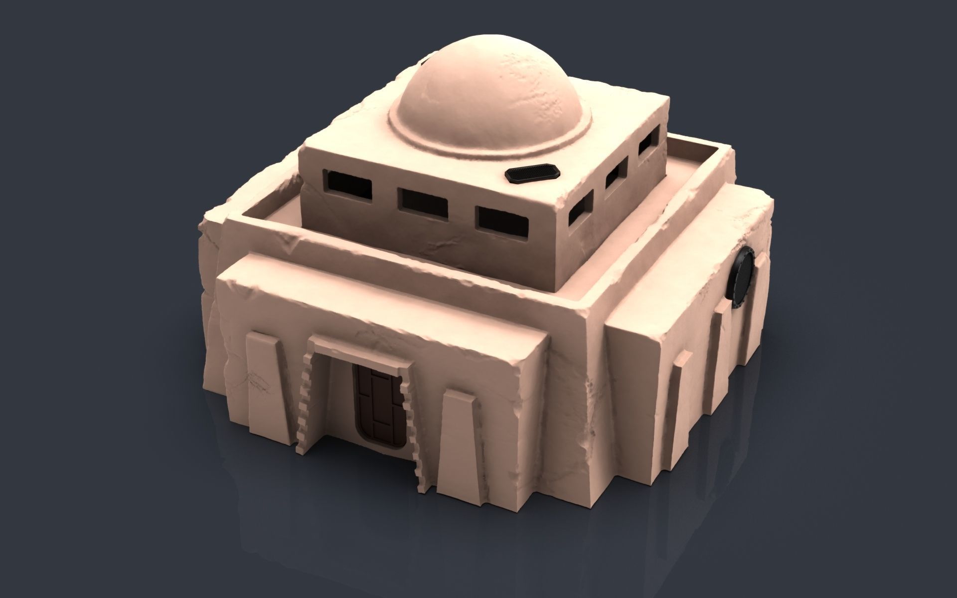 Star wars tatooine buldings LEGION 3D print model_9