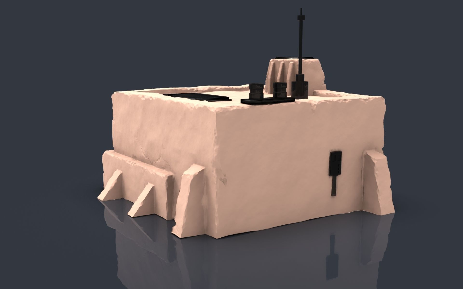 Star wars tatooine buldings LEGION 3D print model_24