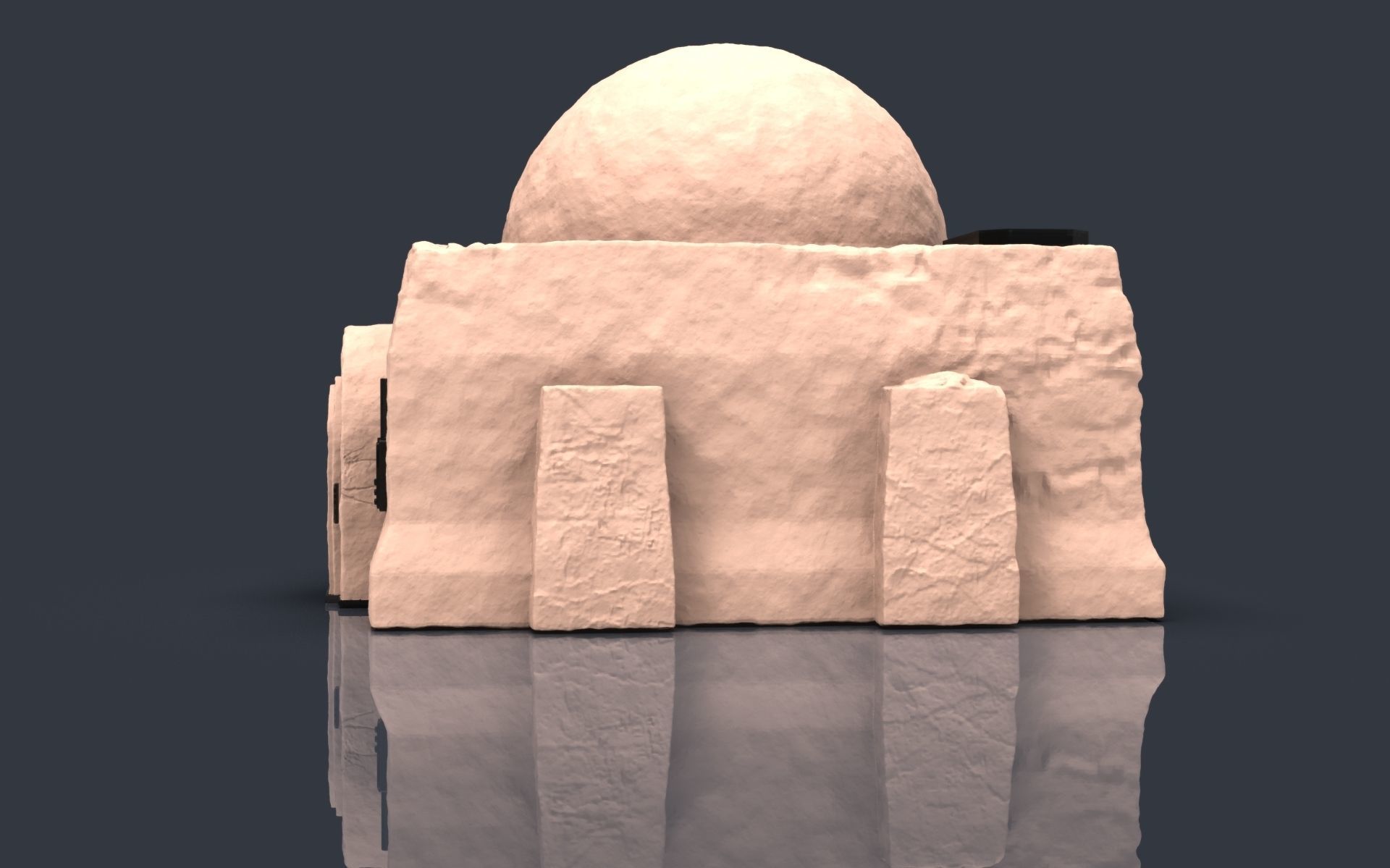 Star wars tatooine buldings LEGION 3D print model_6