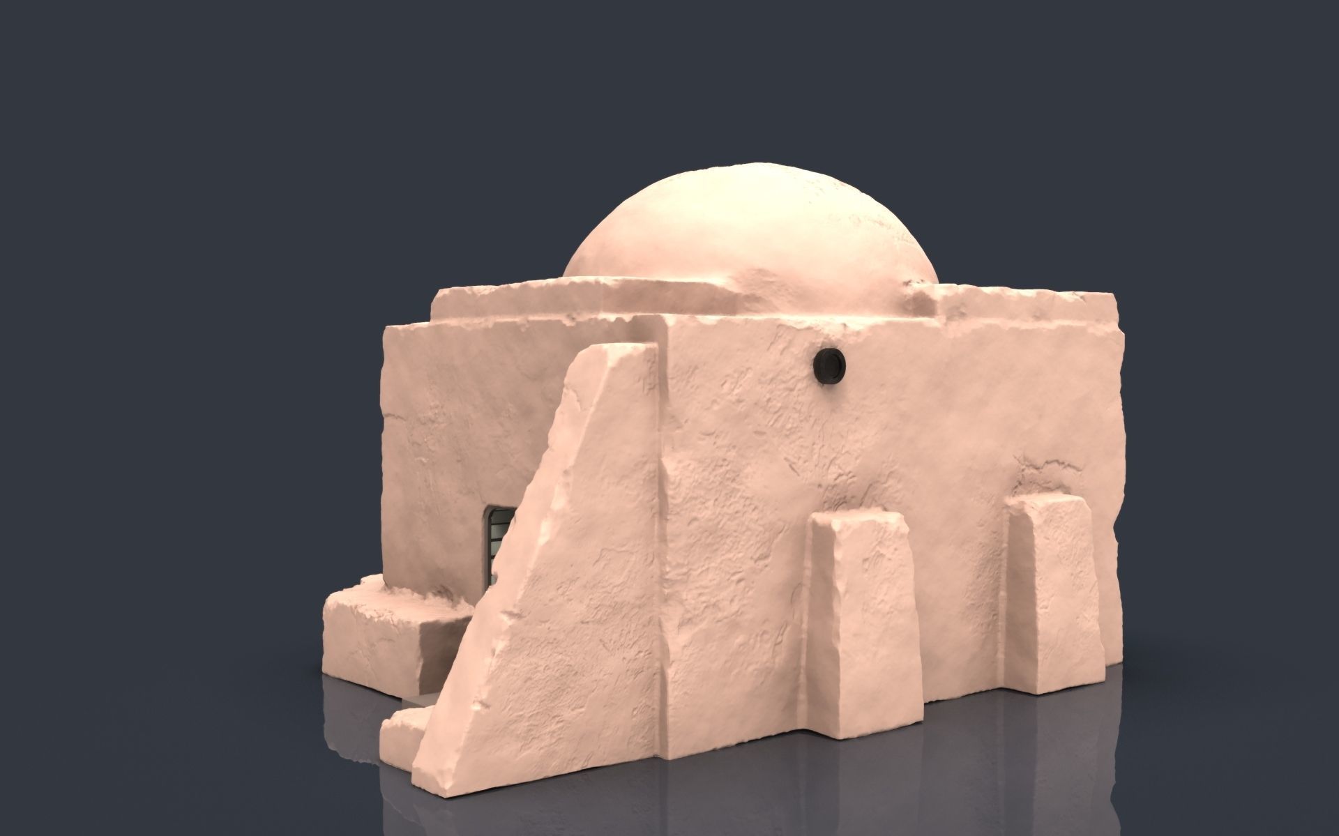 Star wars tatooine buldings LEGION 3D print model_34
