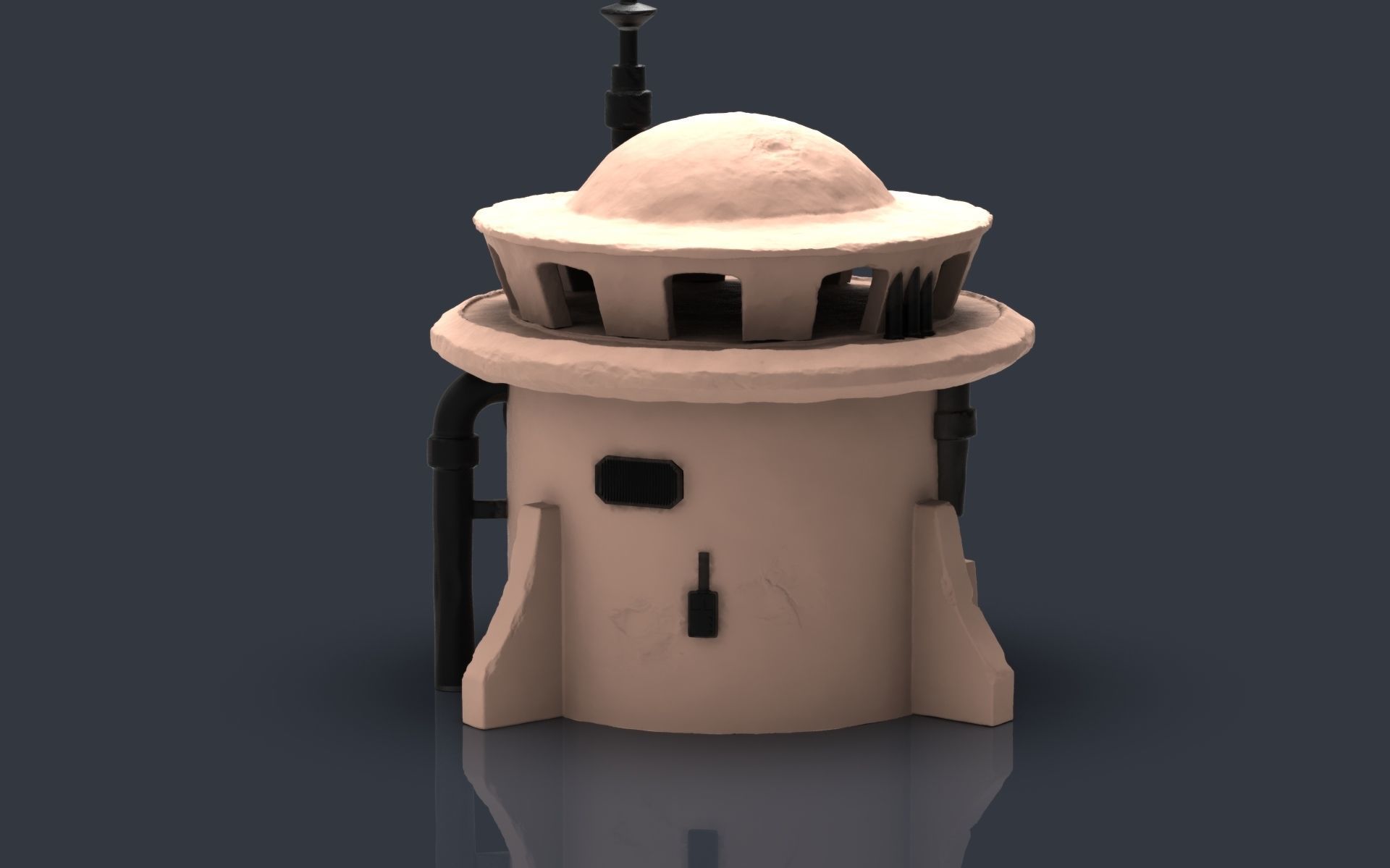 Star wars tatooine buldings LEGION 3D print model_19