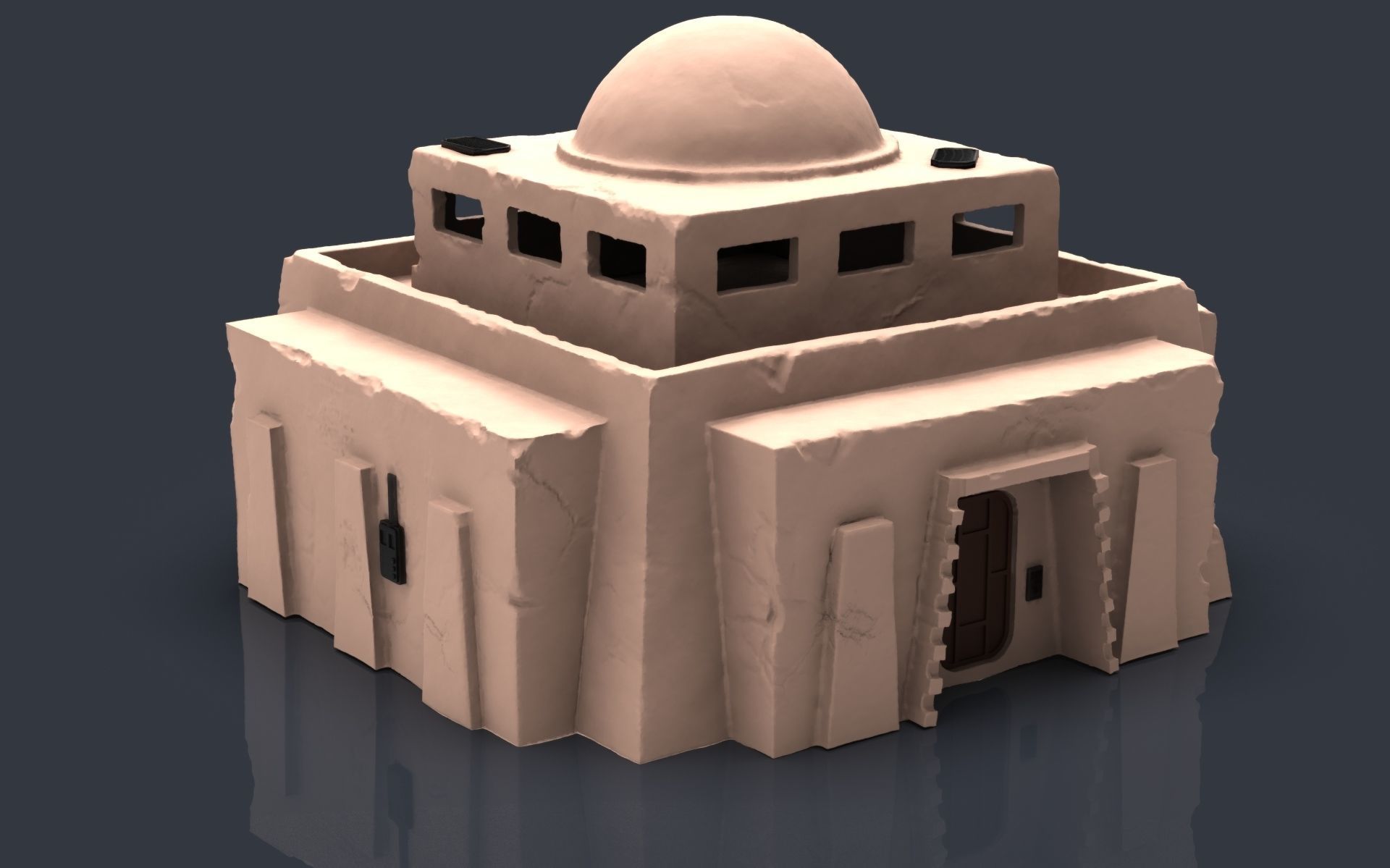 Star wars tatooine buldings LEGION 3D print model_15