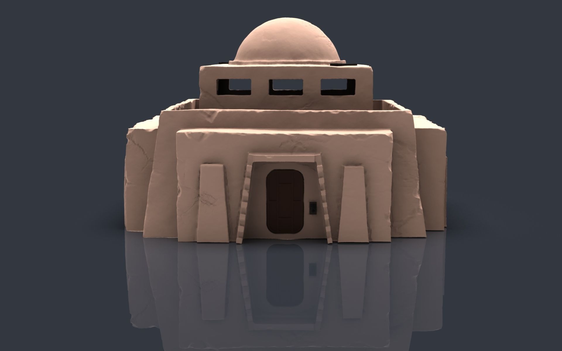 Star wars tatooine buldings LEGION 3D print model_13