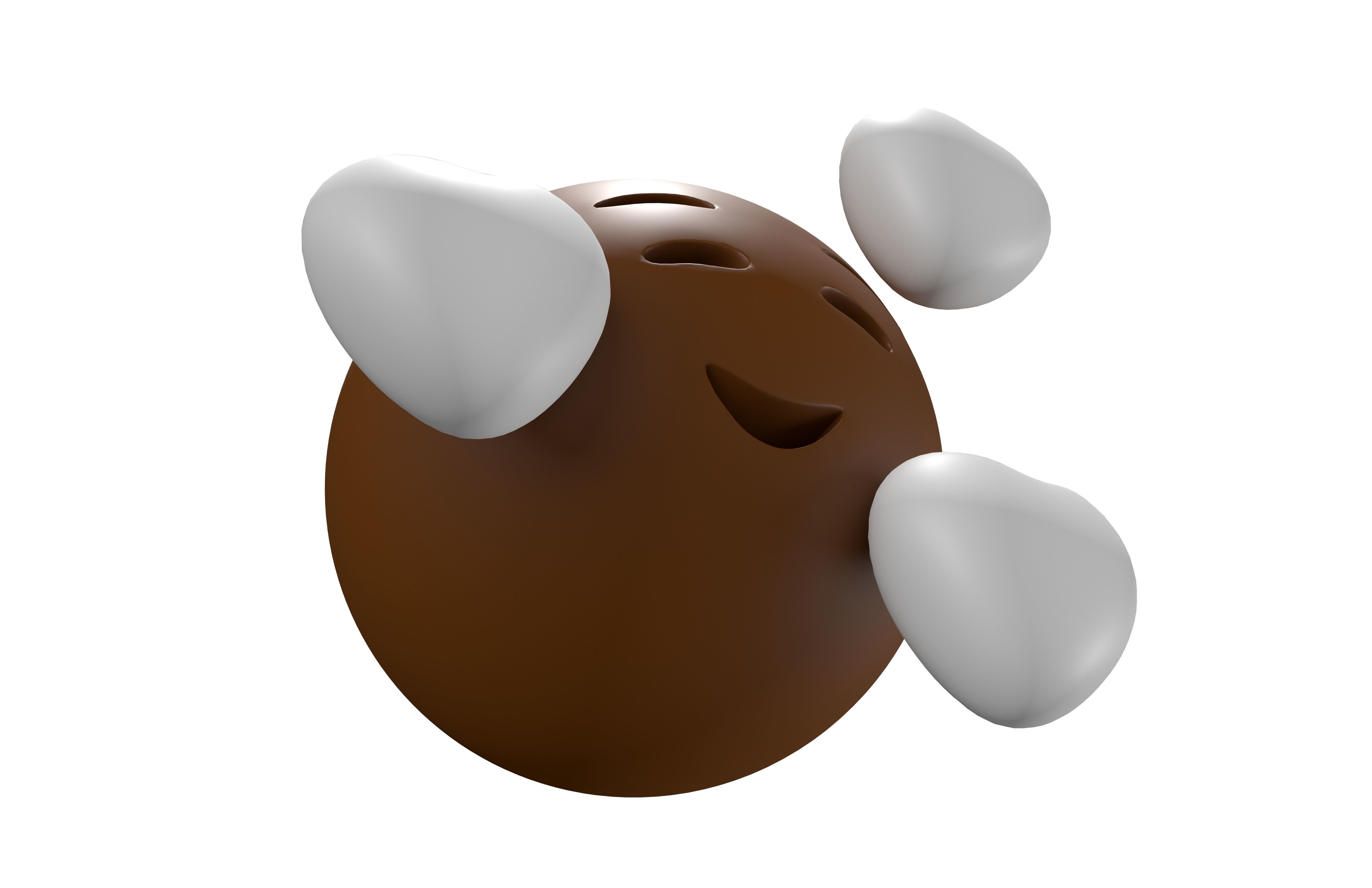 Smiling Face With Hearts 36 Low-poly 3D model_2