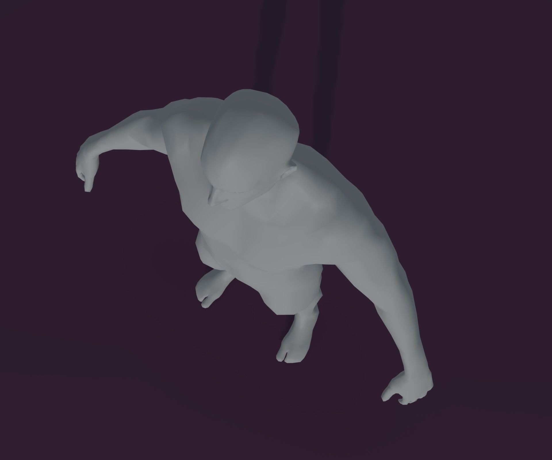 Male and Female Body Base Mesh Animated and Rigged 3D Model Low-poly 3D model_33