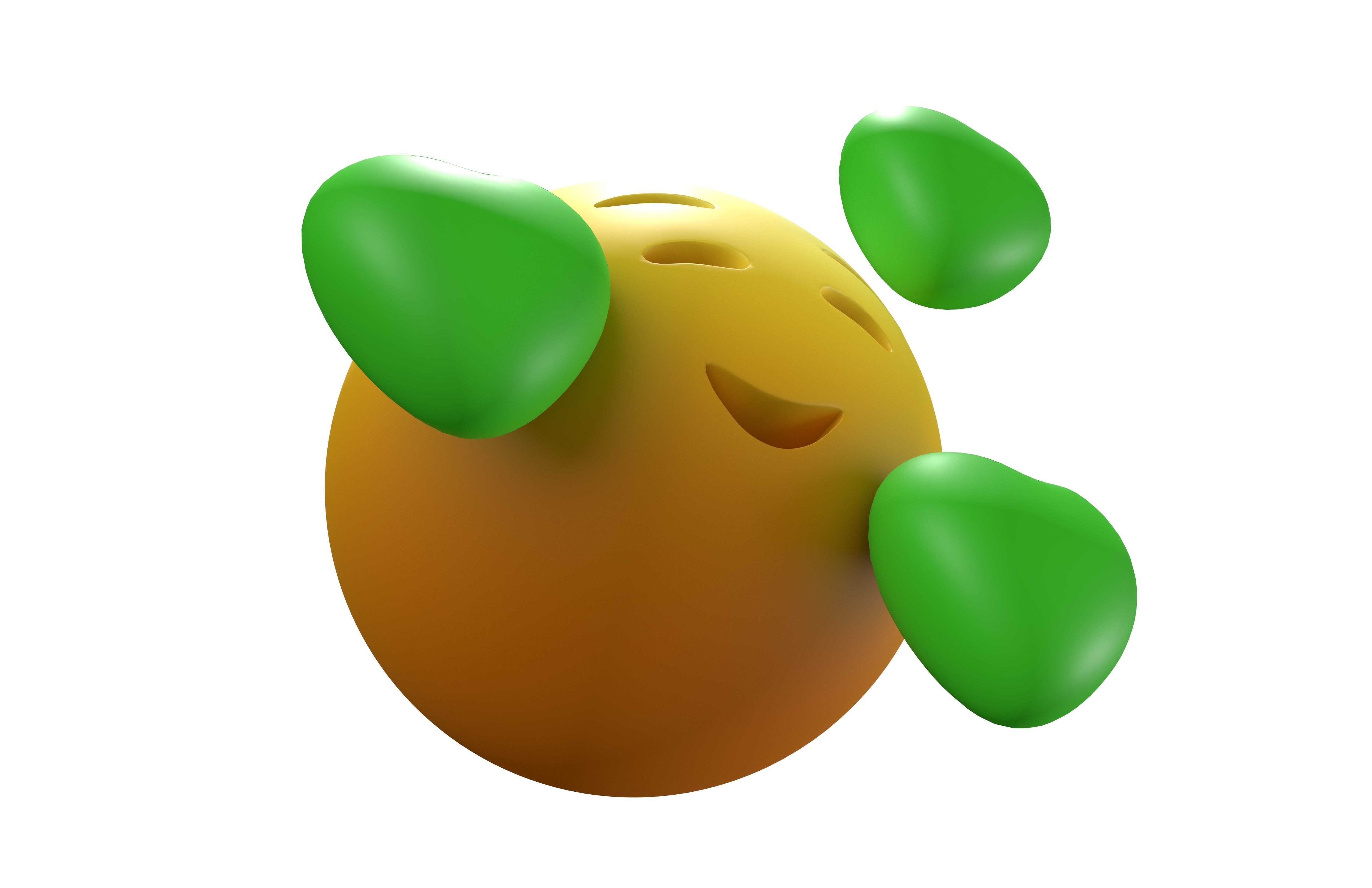 Smiling Face With Hearts 49 Low-poly 3D model_2