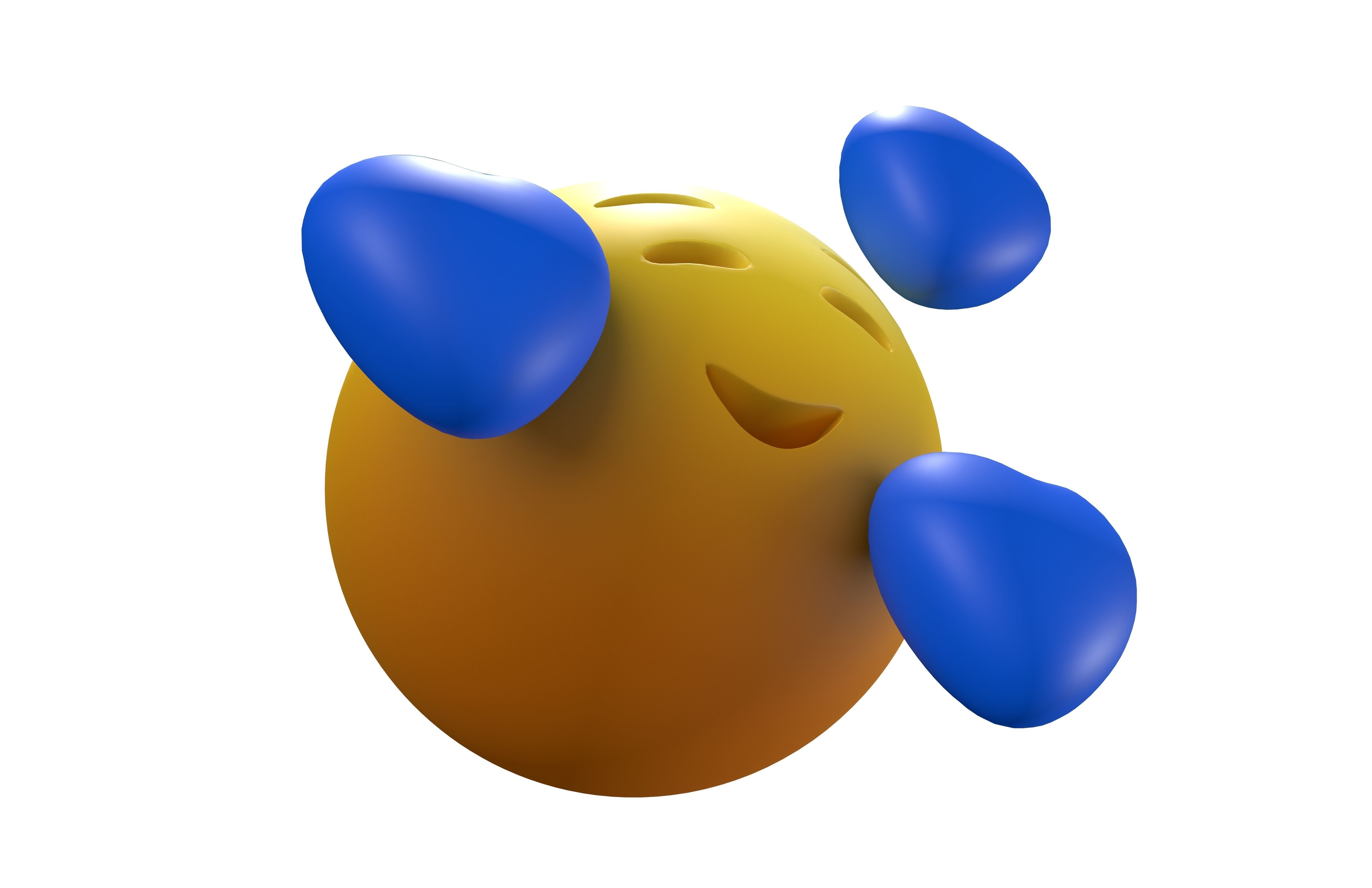 Smiling Face With Hearts 50 Low-poly 3D model_2