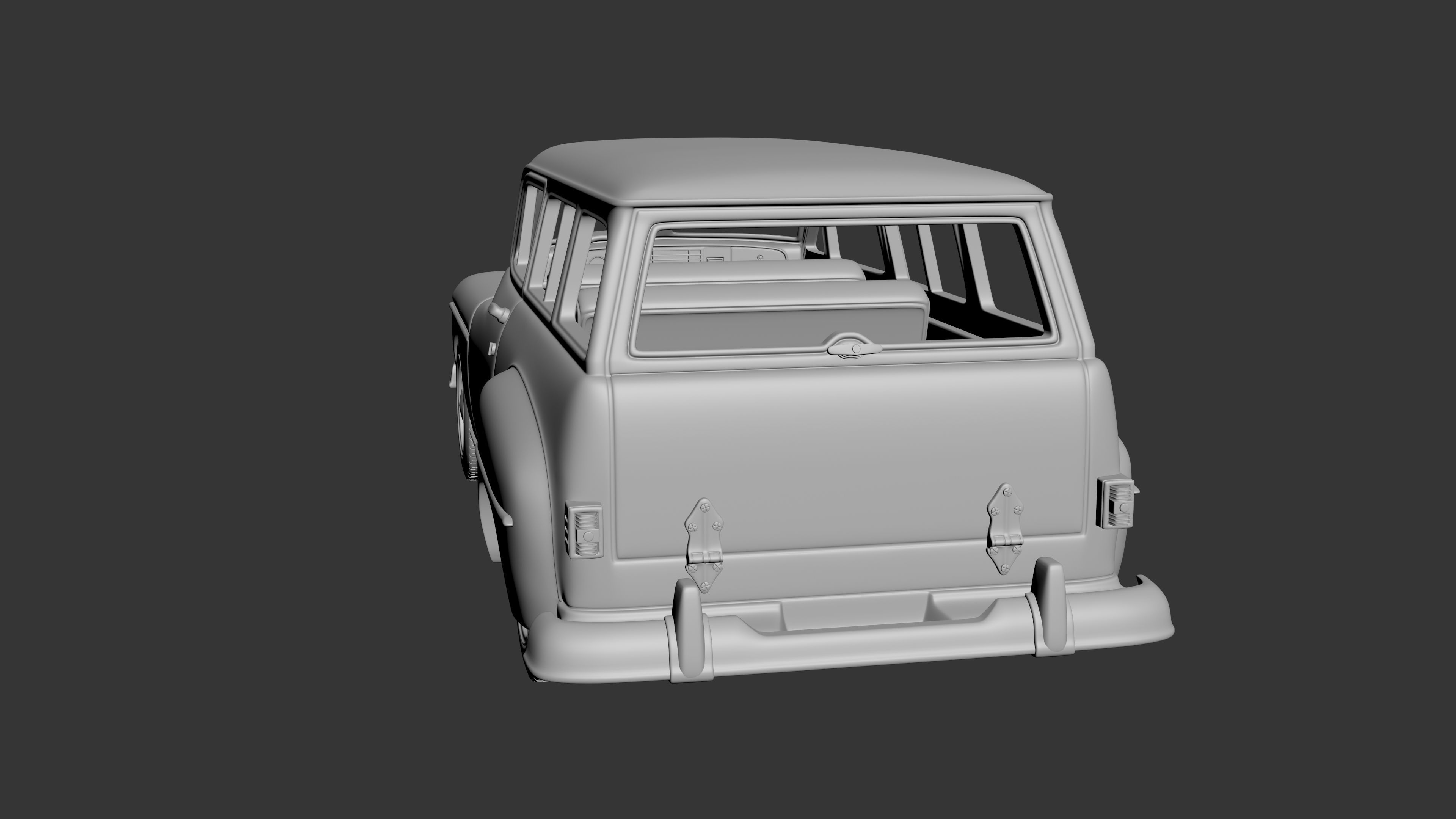Plymouth Suburban Wagon 1950  3D print model_9