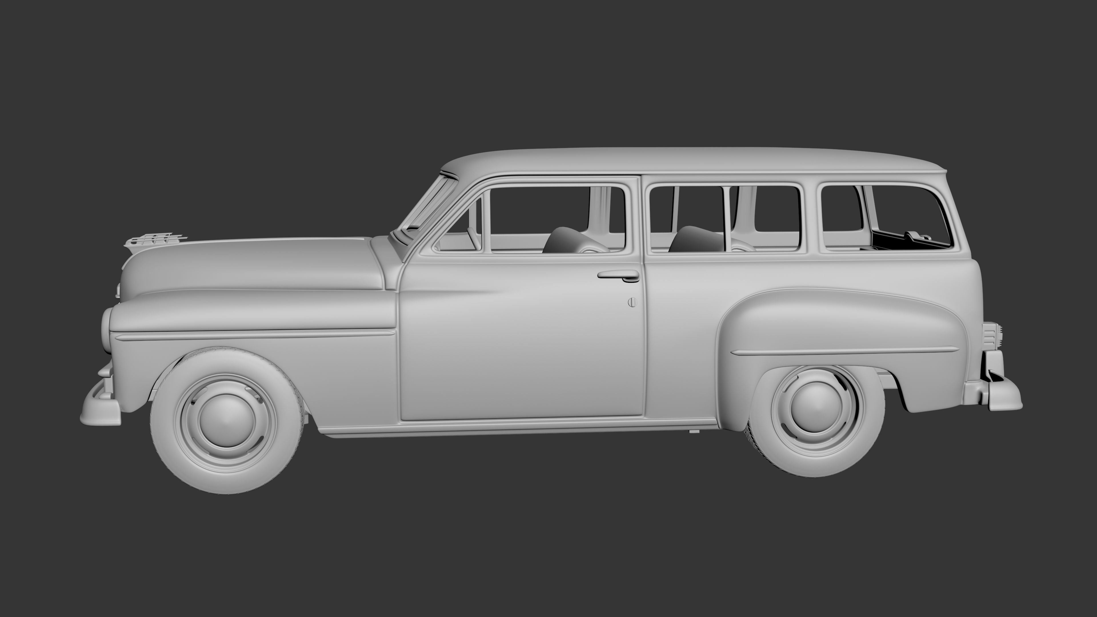 Plymouth Suburban Wagon 1950  3D print model_7