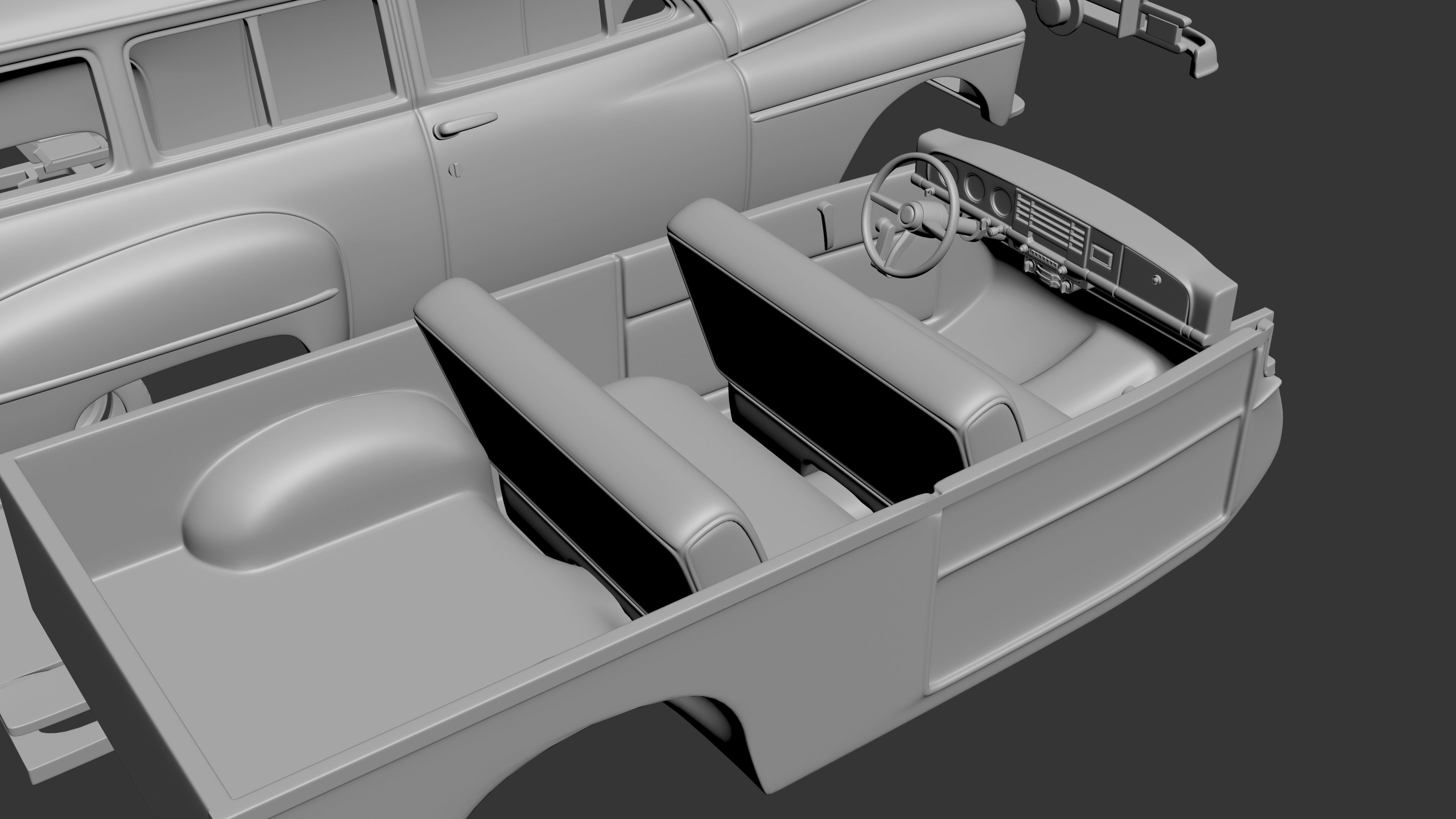 Plymouth Suburban Wagon 1950  3D print model_15