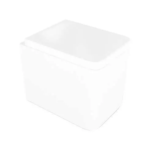 White Porcelain Toilet Bowl 3D model