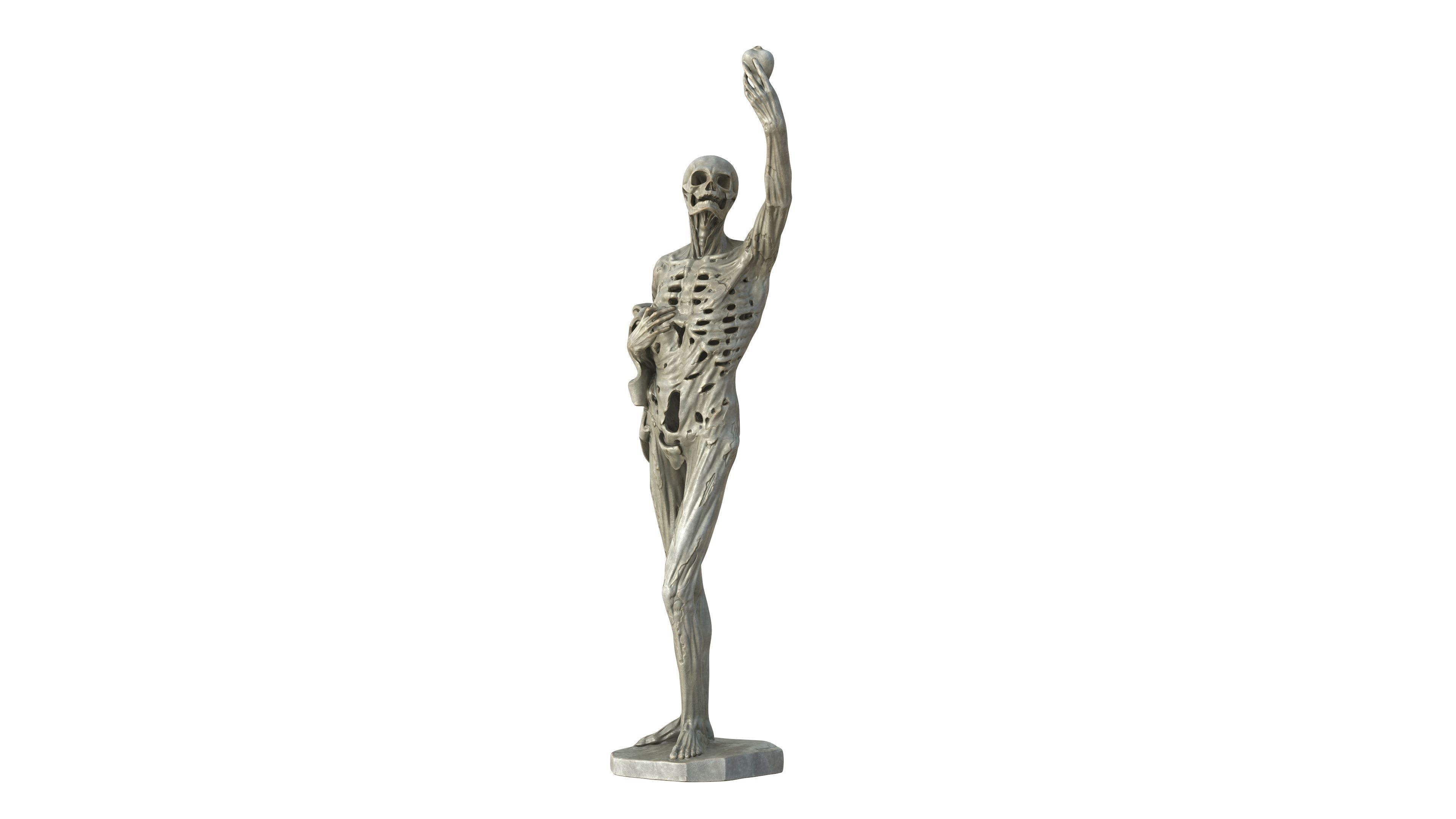 Statue 01 Low-poly 3D model_20