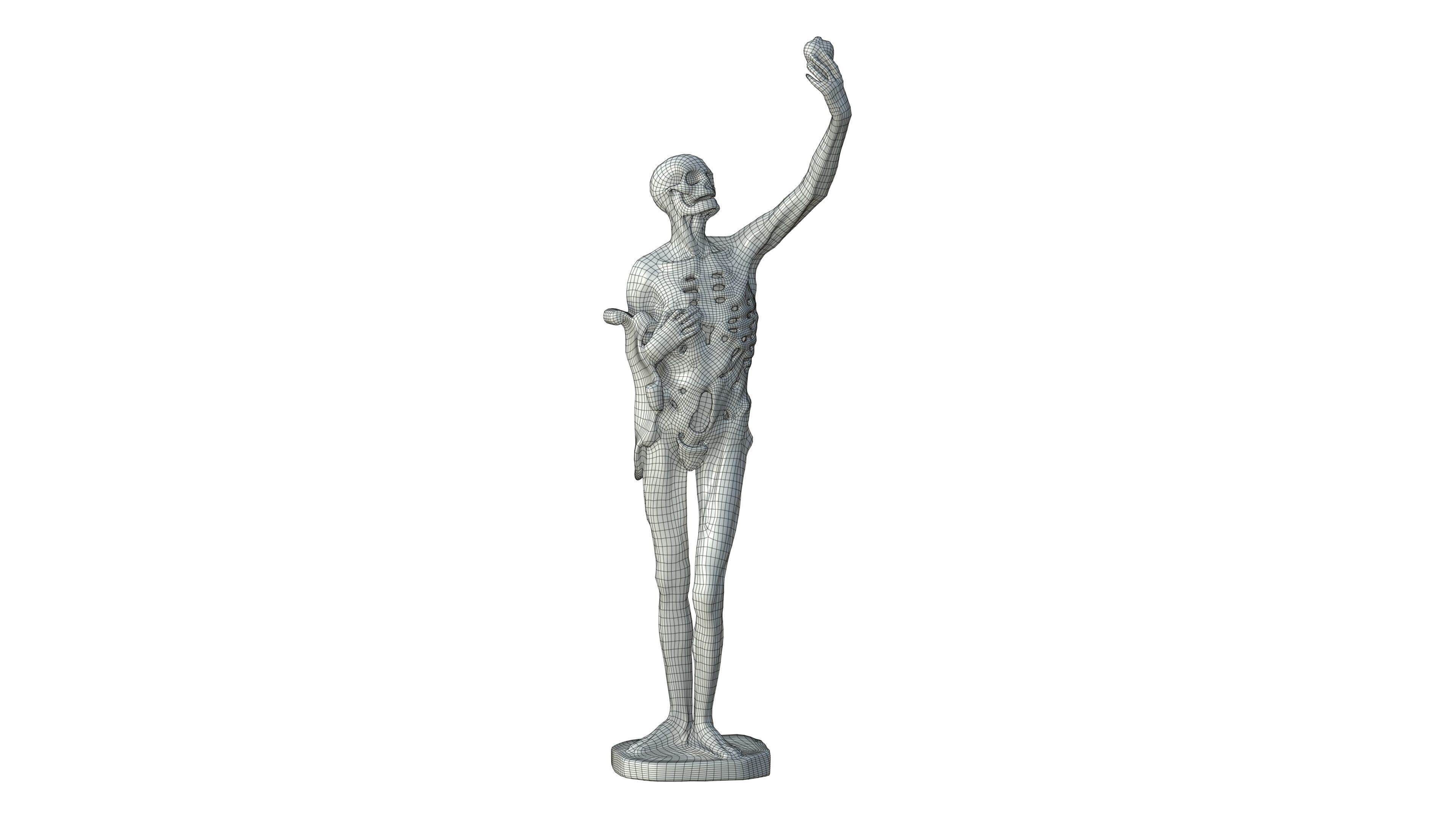 Statue 01 Low-poly 3D model_22