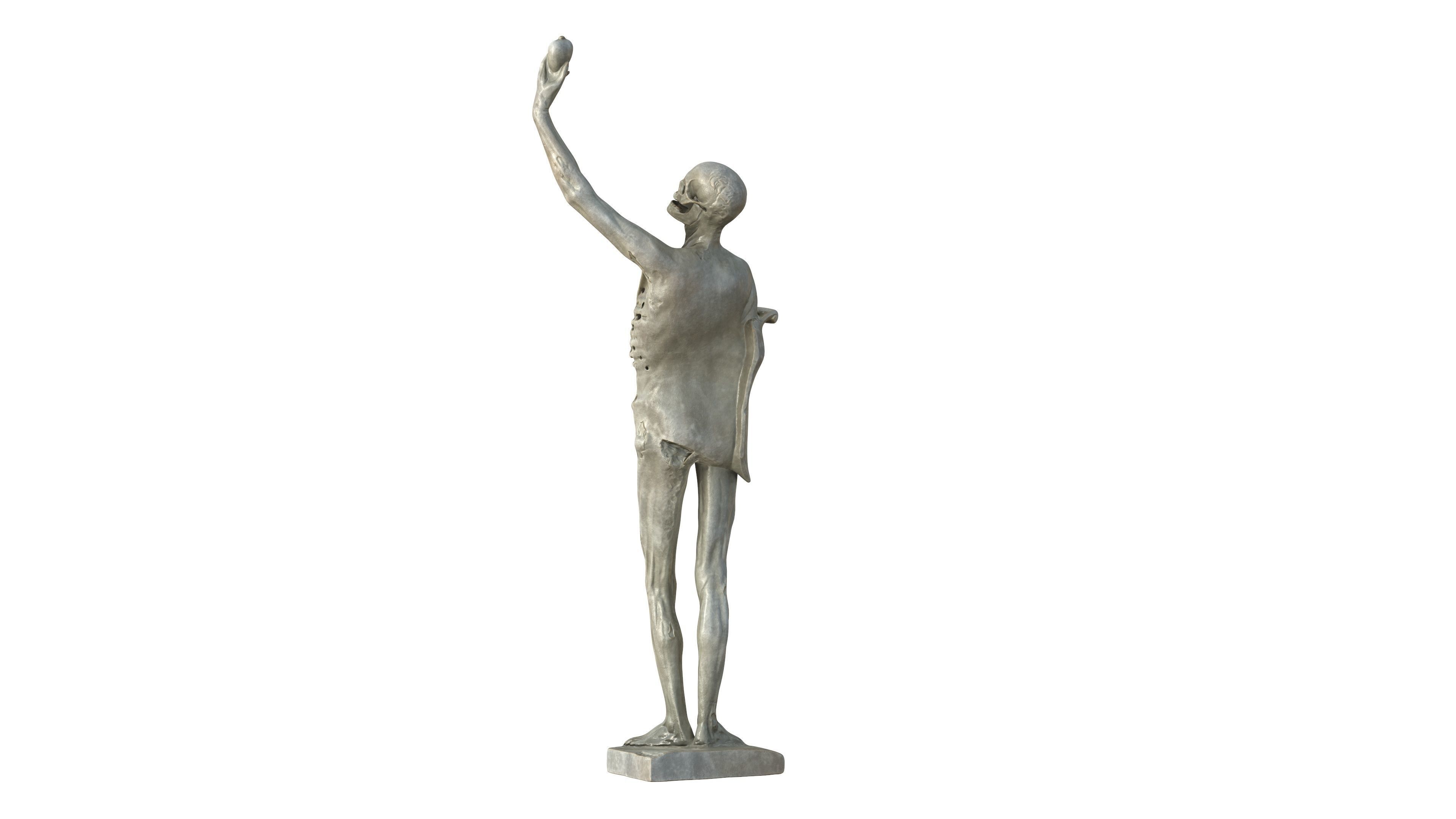Statue 01 Low-poly 3D model_15