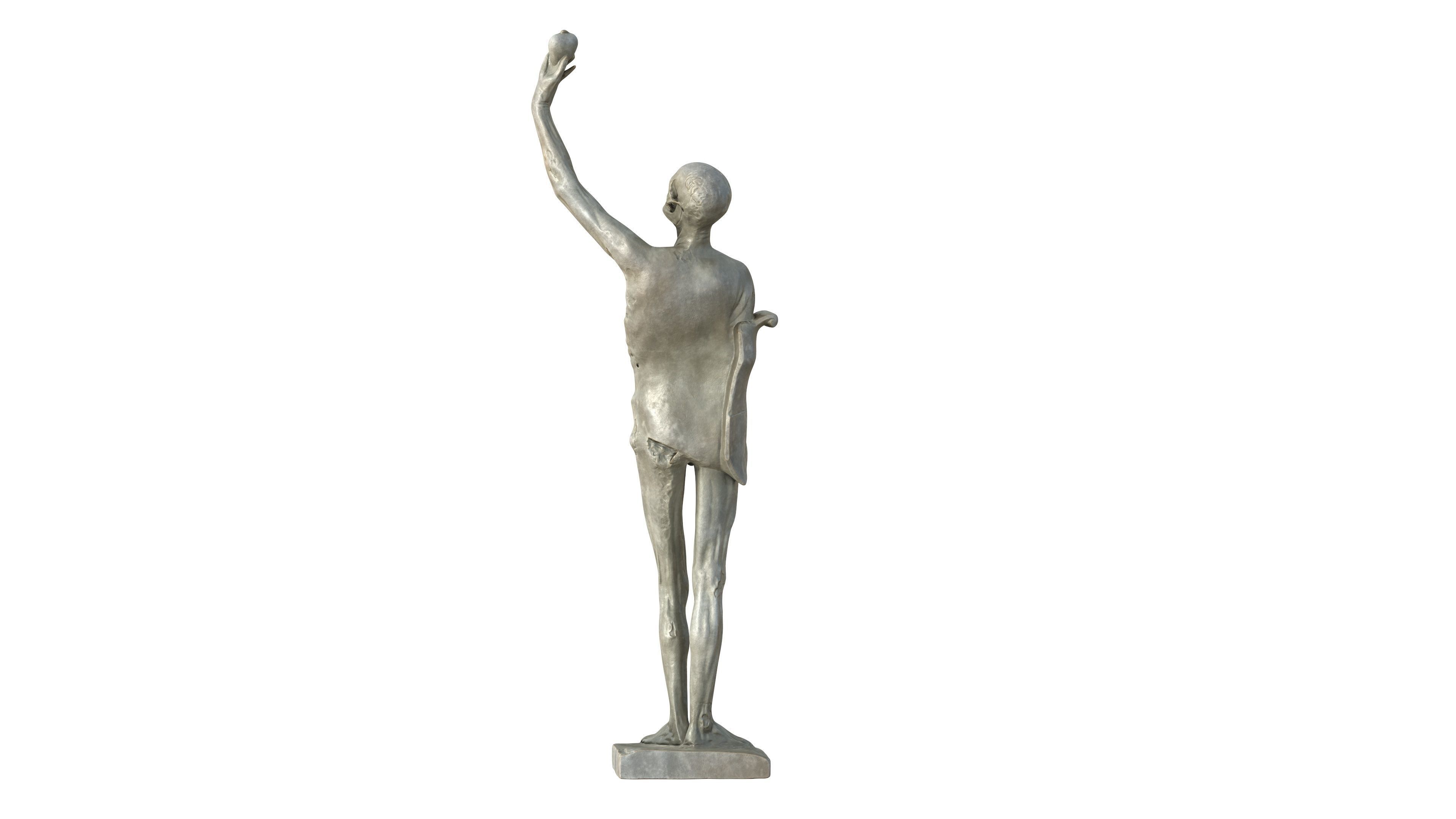Statue 01 Low-poly 3D model_14