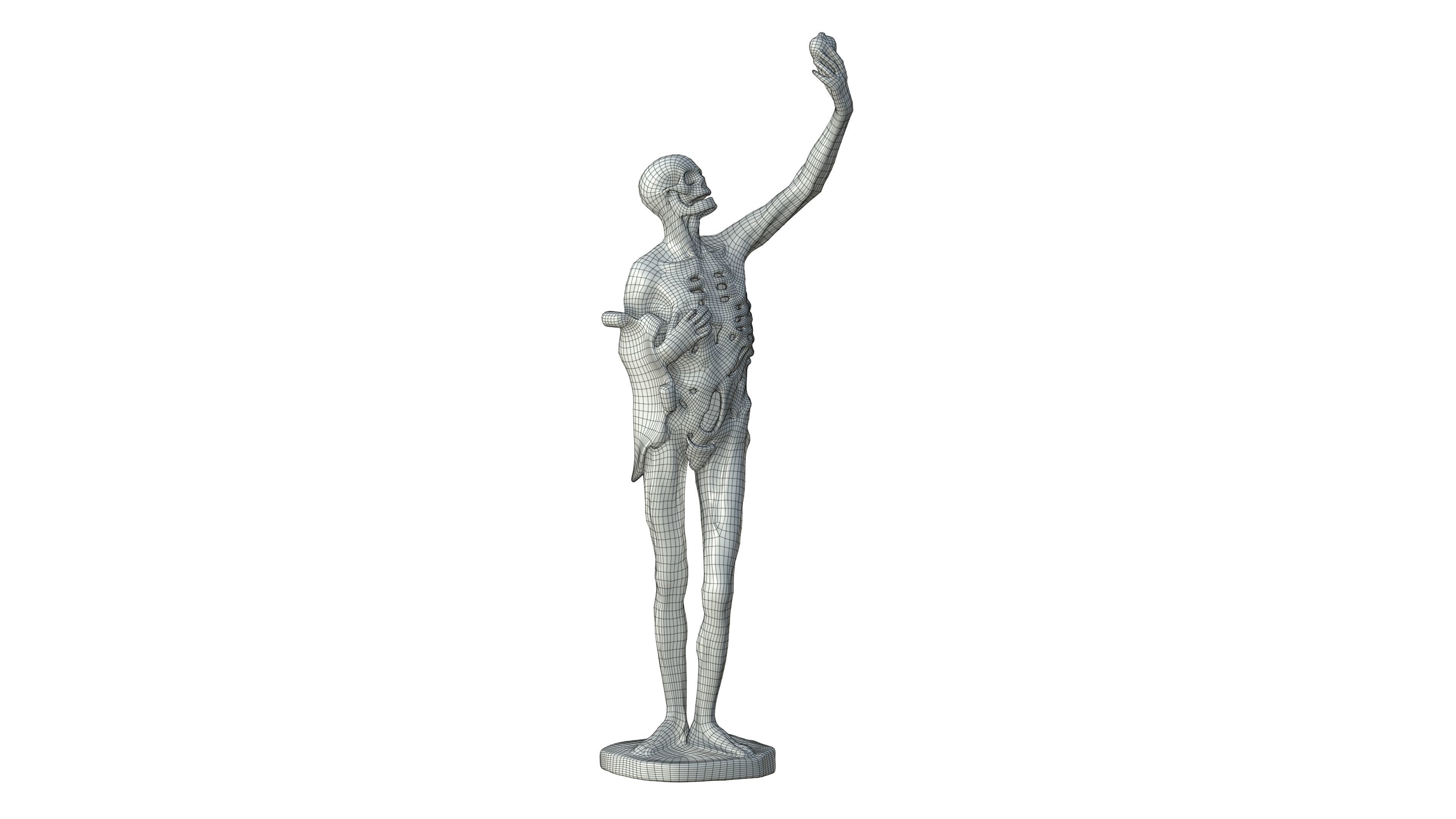Statue 01 Low-poly 3D model_23