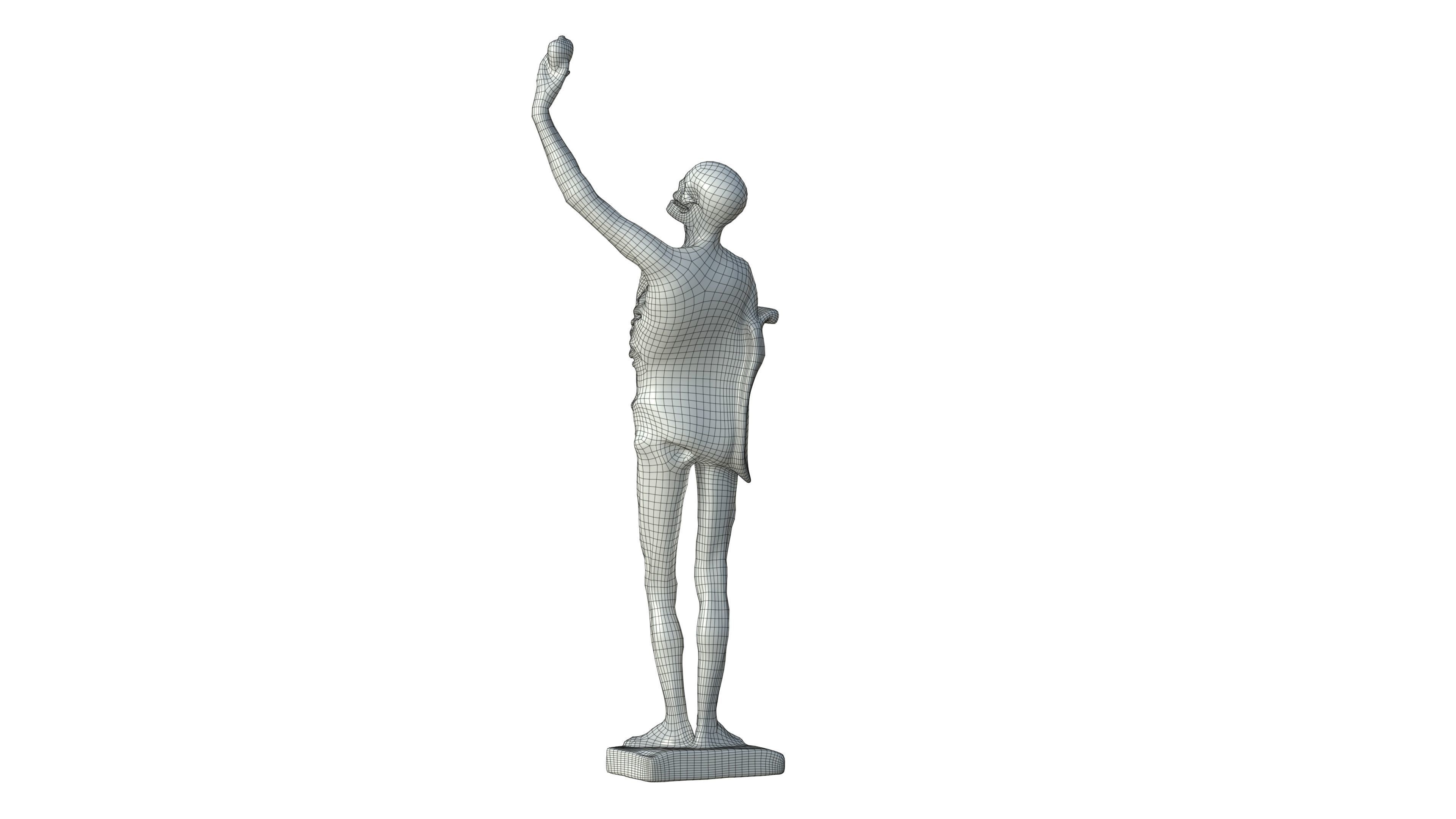 Statue 01 Low-poly 3D model_31