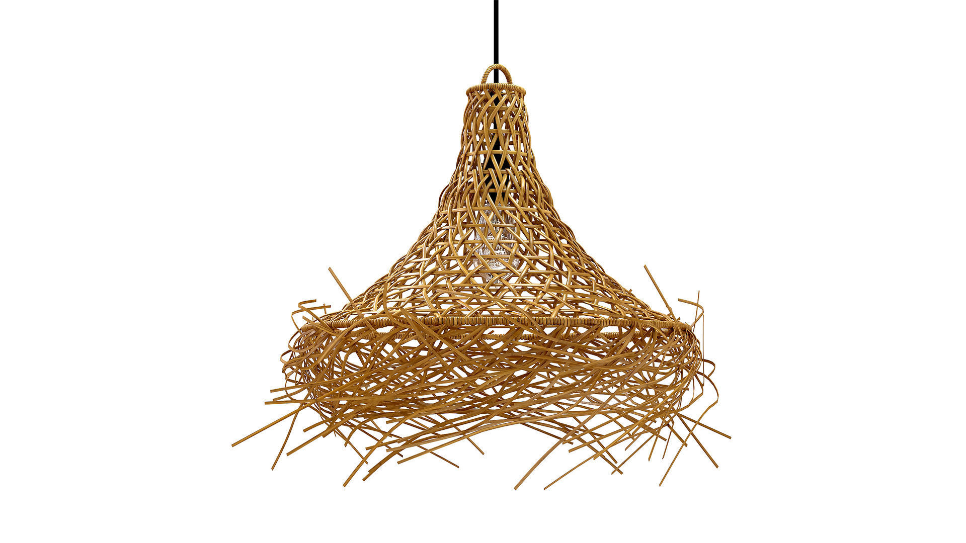 The Mykonos Pendant Natural Lamp 3D model_4