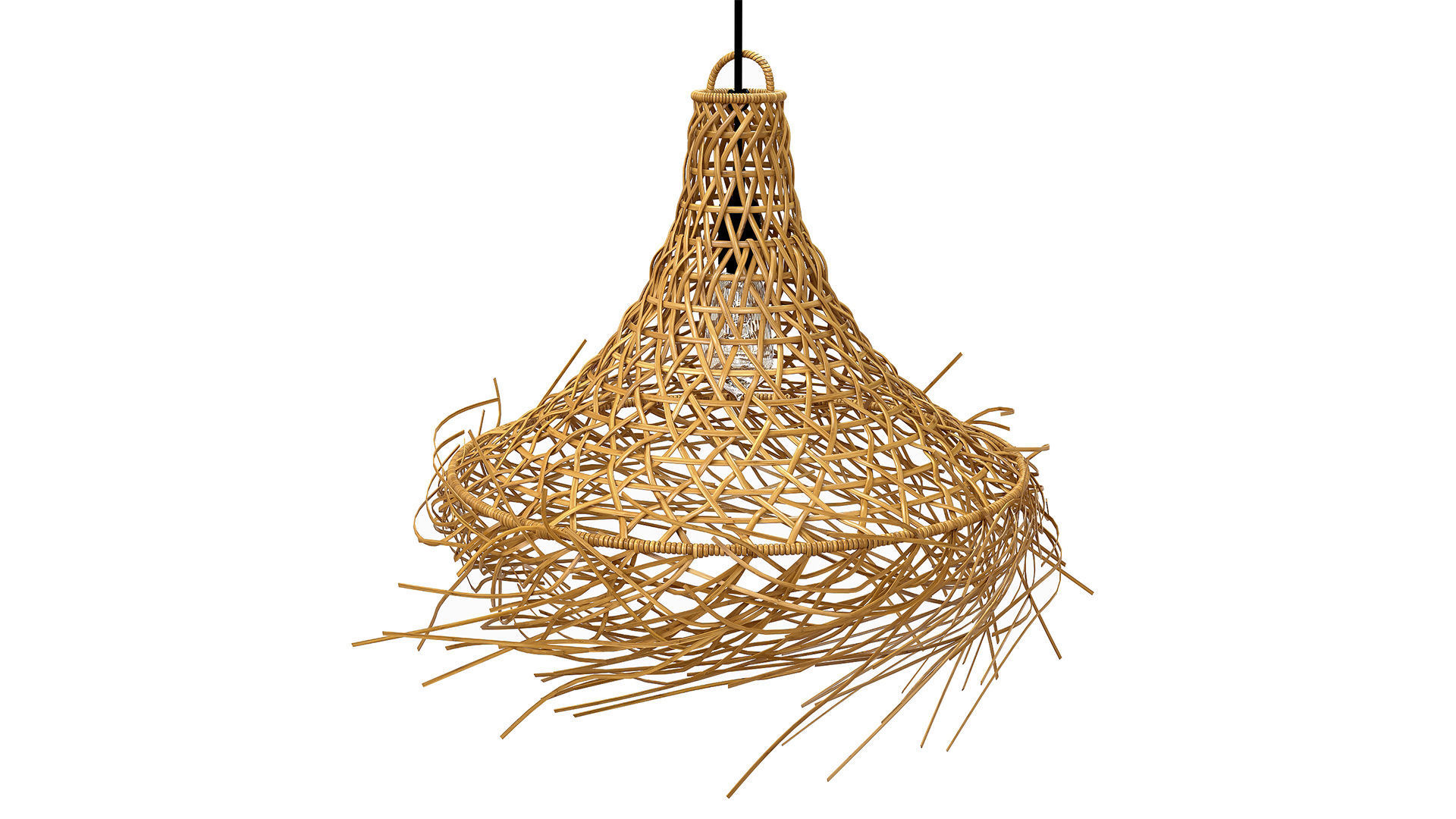 The Mykonos Pendant Natural Lamp 3D model_1