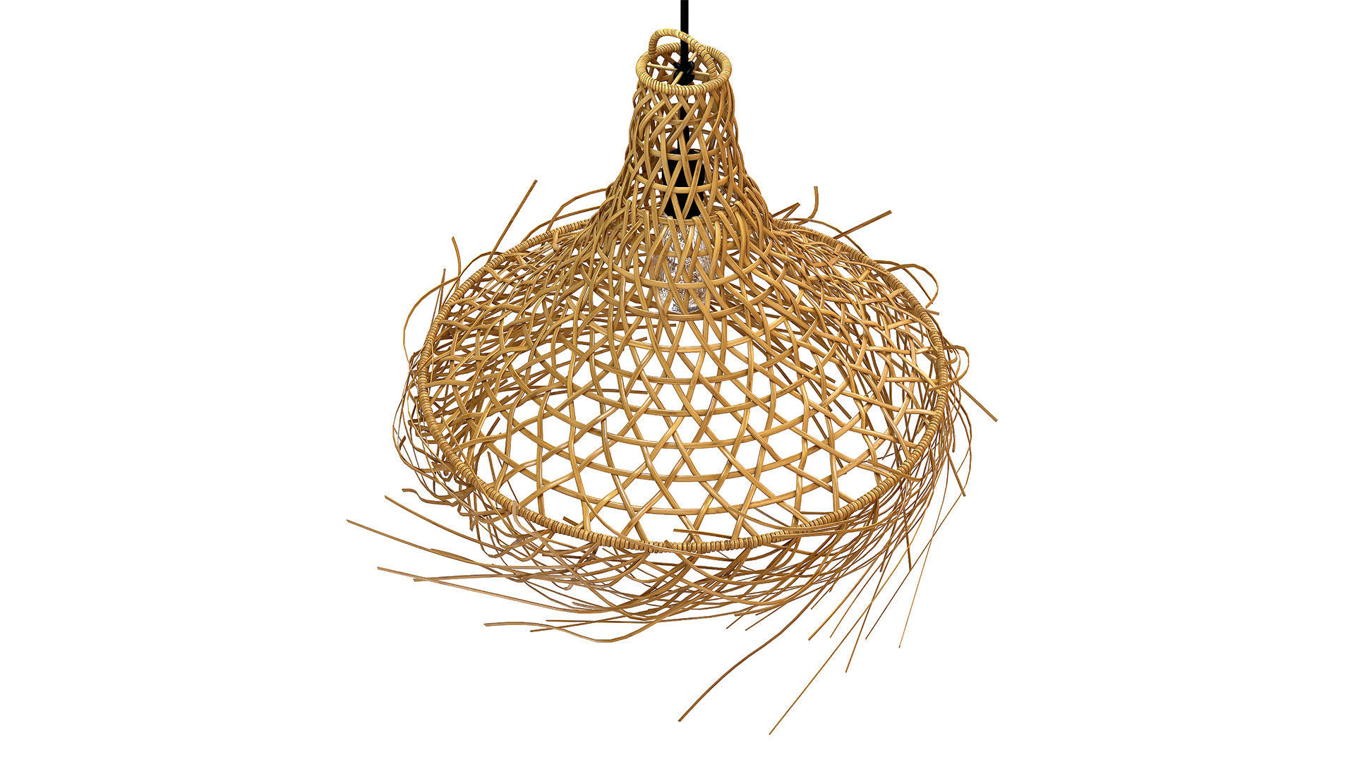 The Mykonos Pendant Natural Lamp 3D model_3