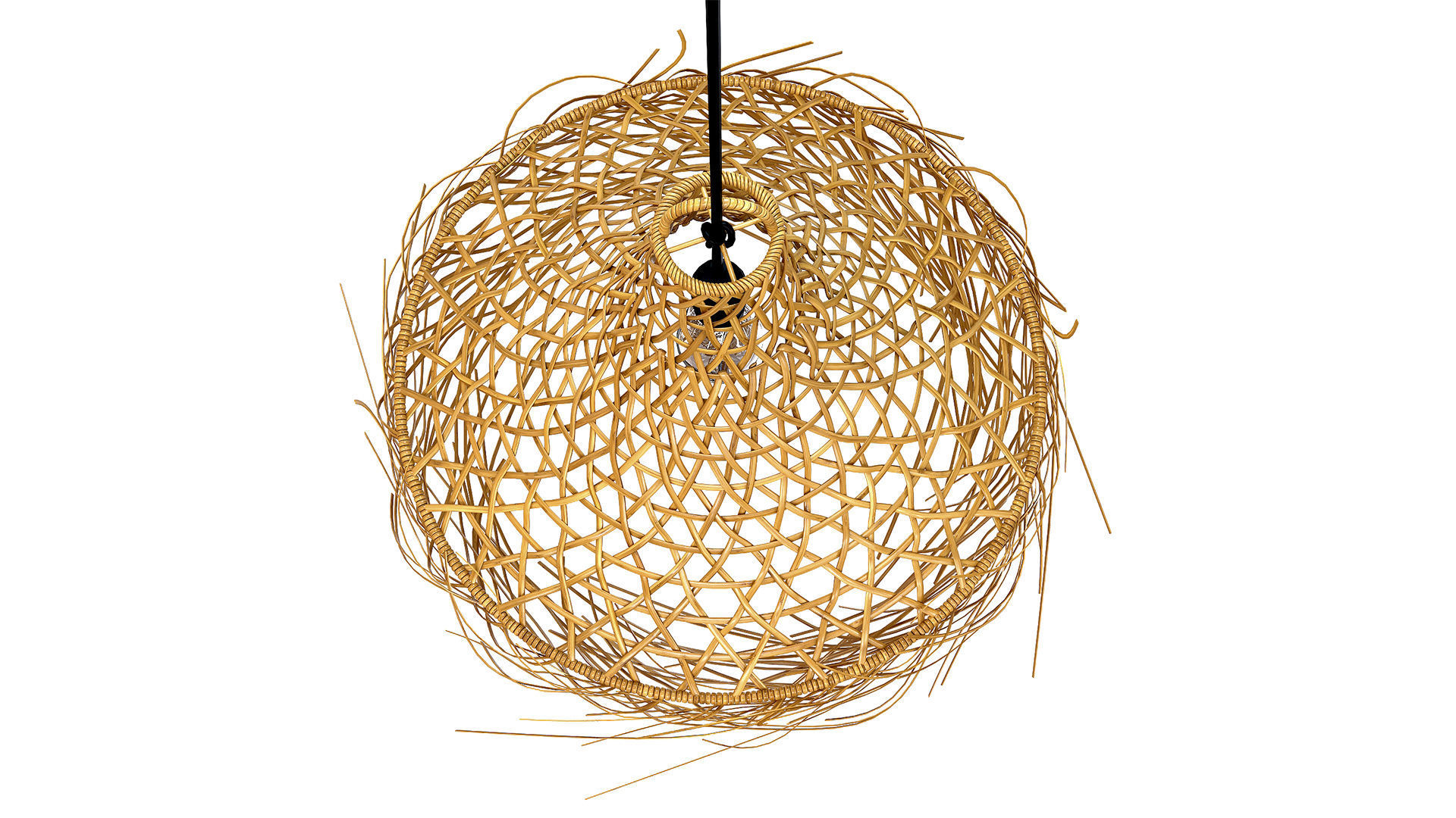 The Mykonos Pendant Natural Lamp 3D model_6