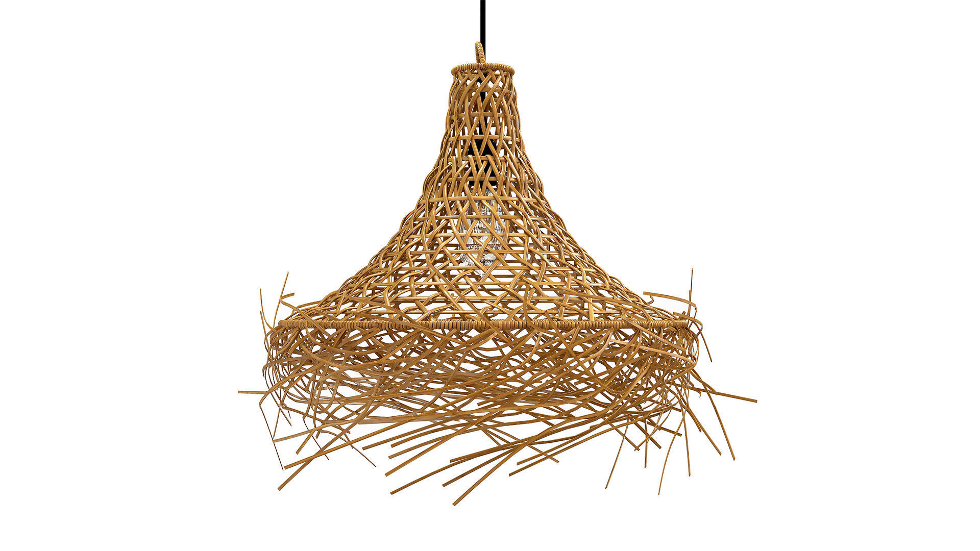 The Mykonos Pendant Natural Lamp 3D model_2