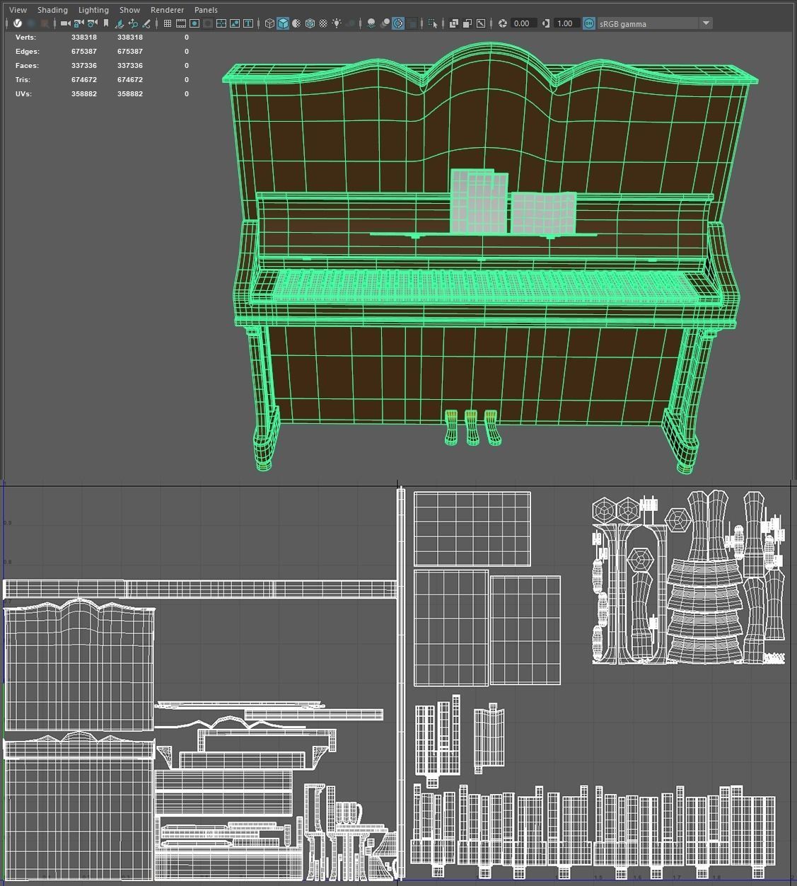 Piano 3D Model 3D model_6