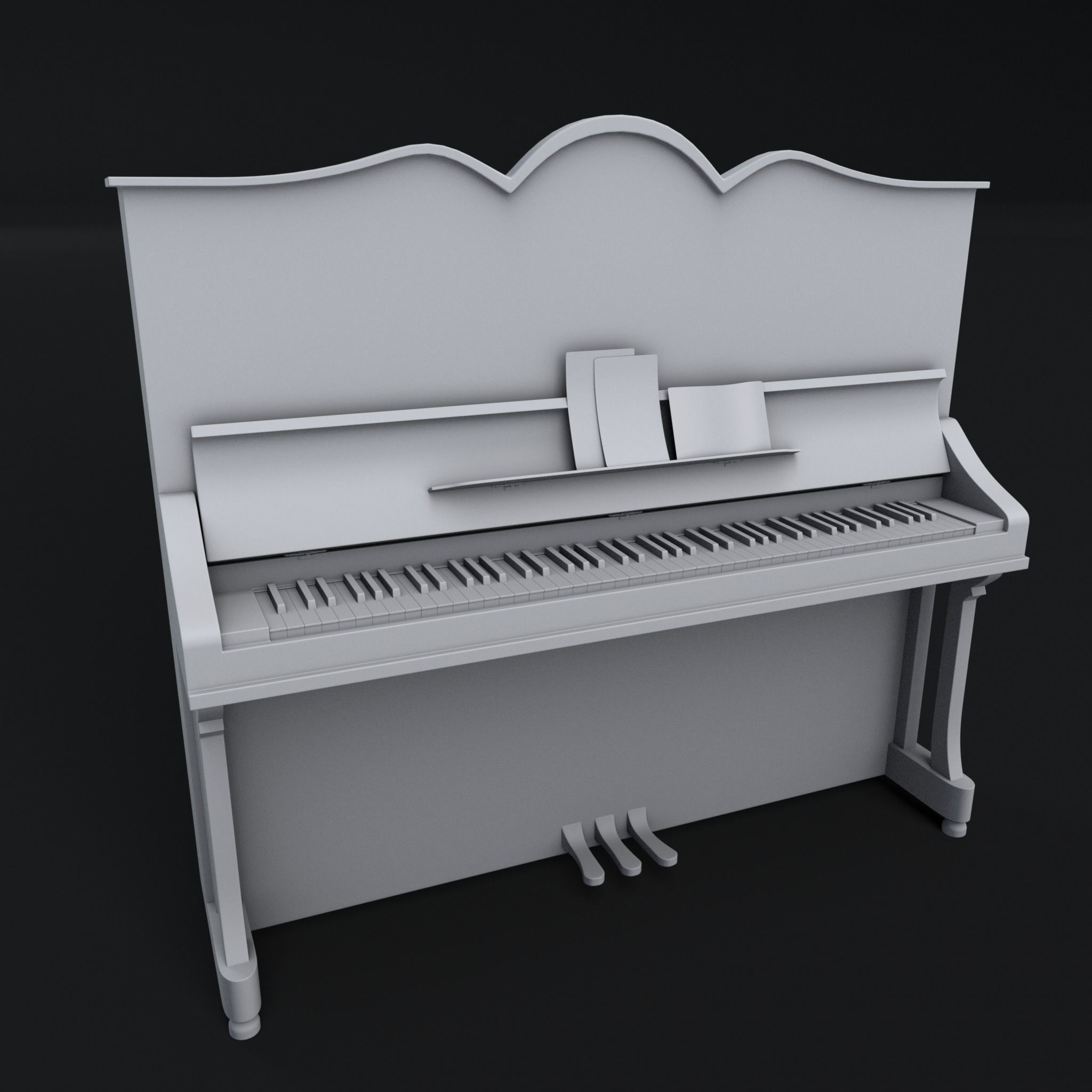 Piano 3D Model 3D model_7