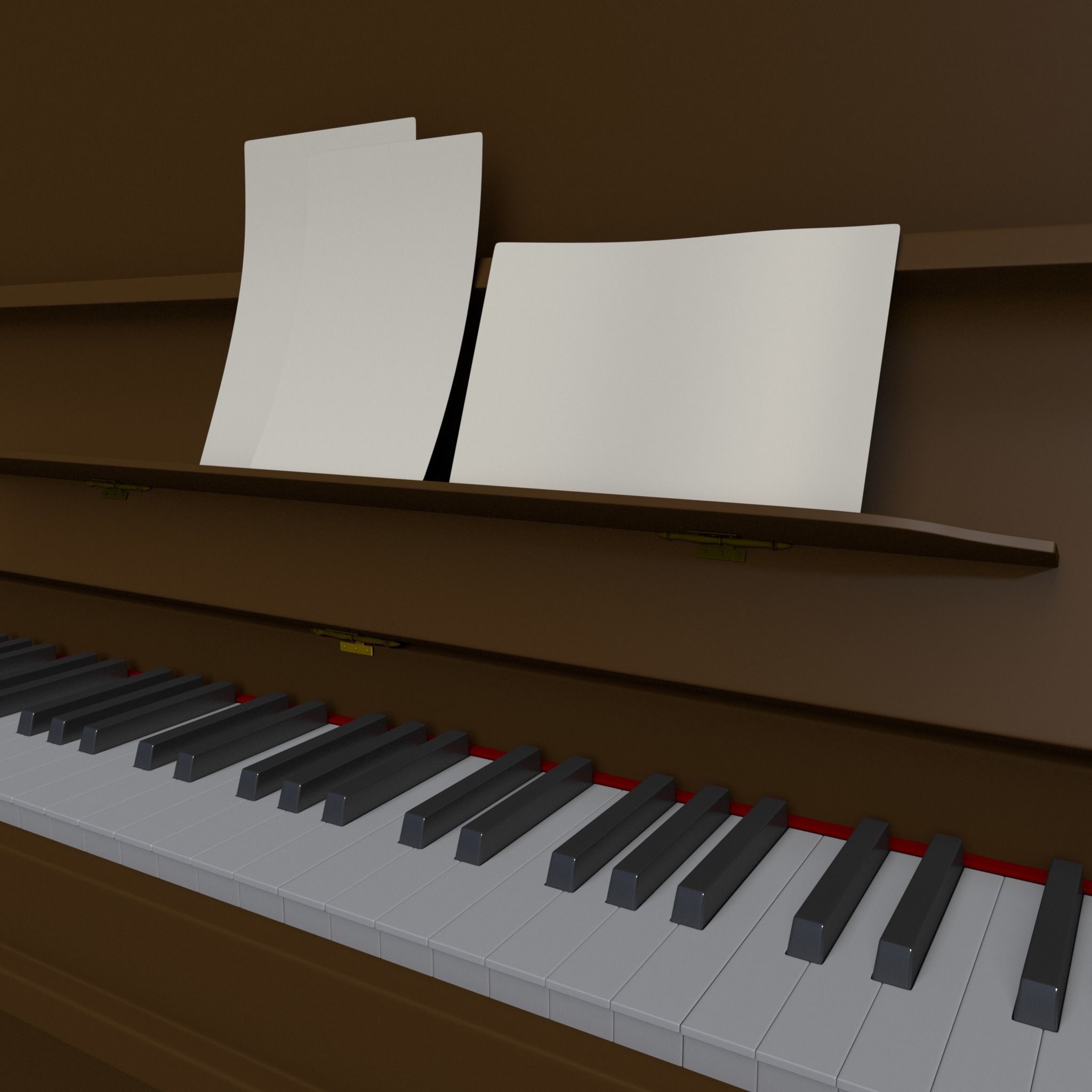 Piano 3D Model 3D model_1