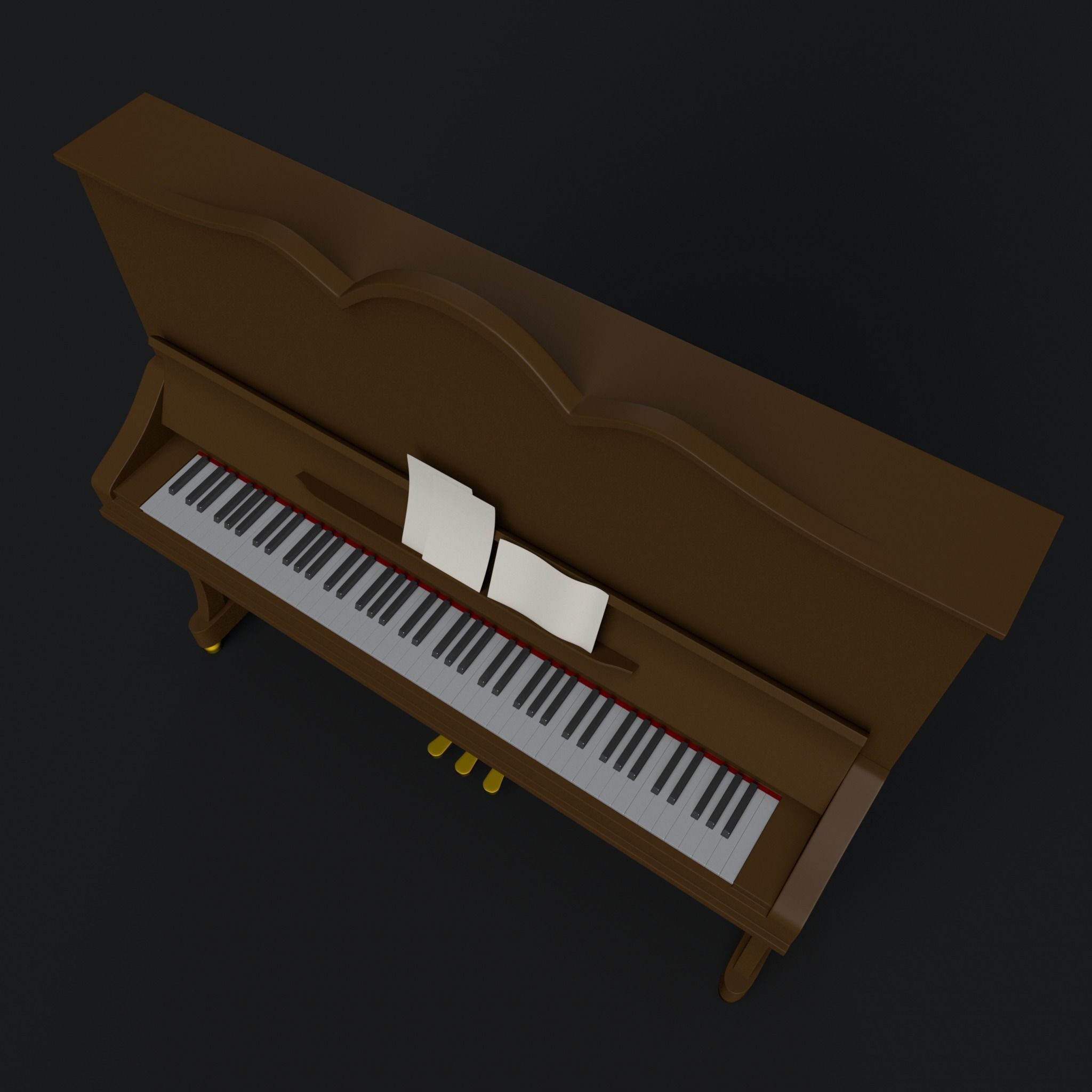 Piano 3D Model 3D model_2