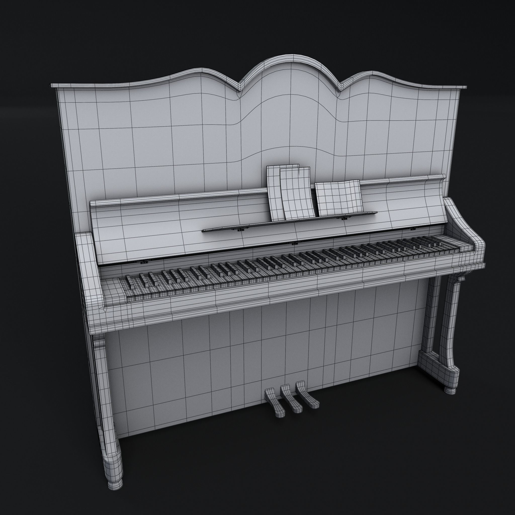 Piano 3D Model 3D model_3